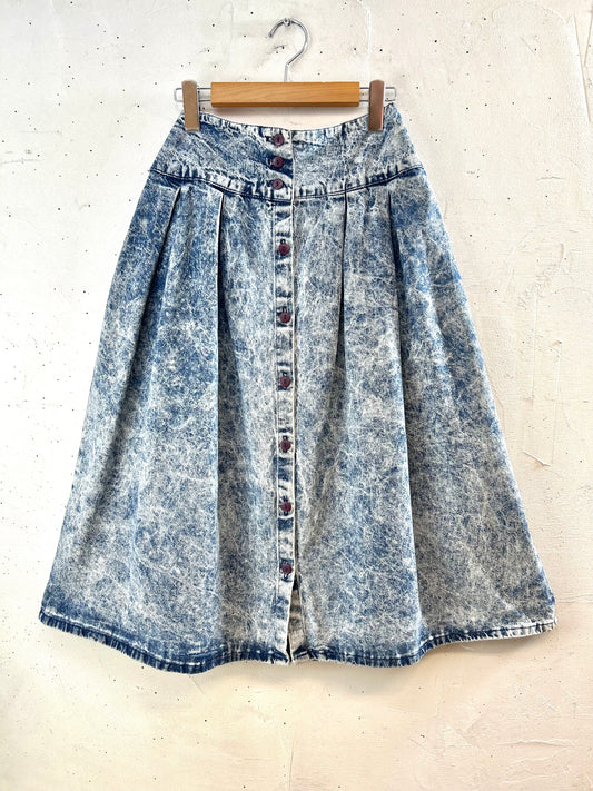 Vintage Chemical Denim Skirt [E30265]