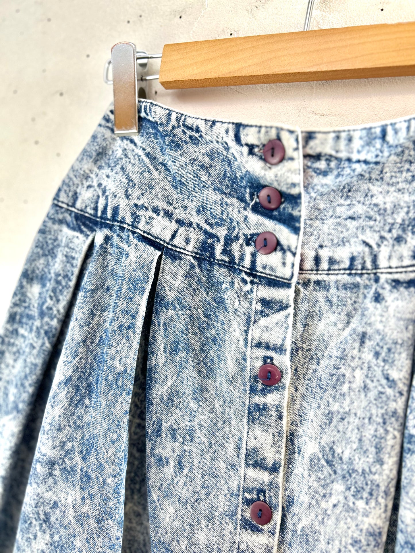 Vintage Chemical Denim Skirt [E30265]
