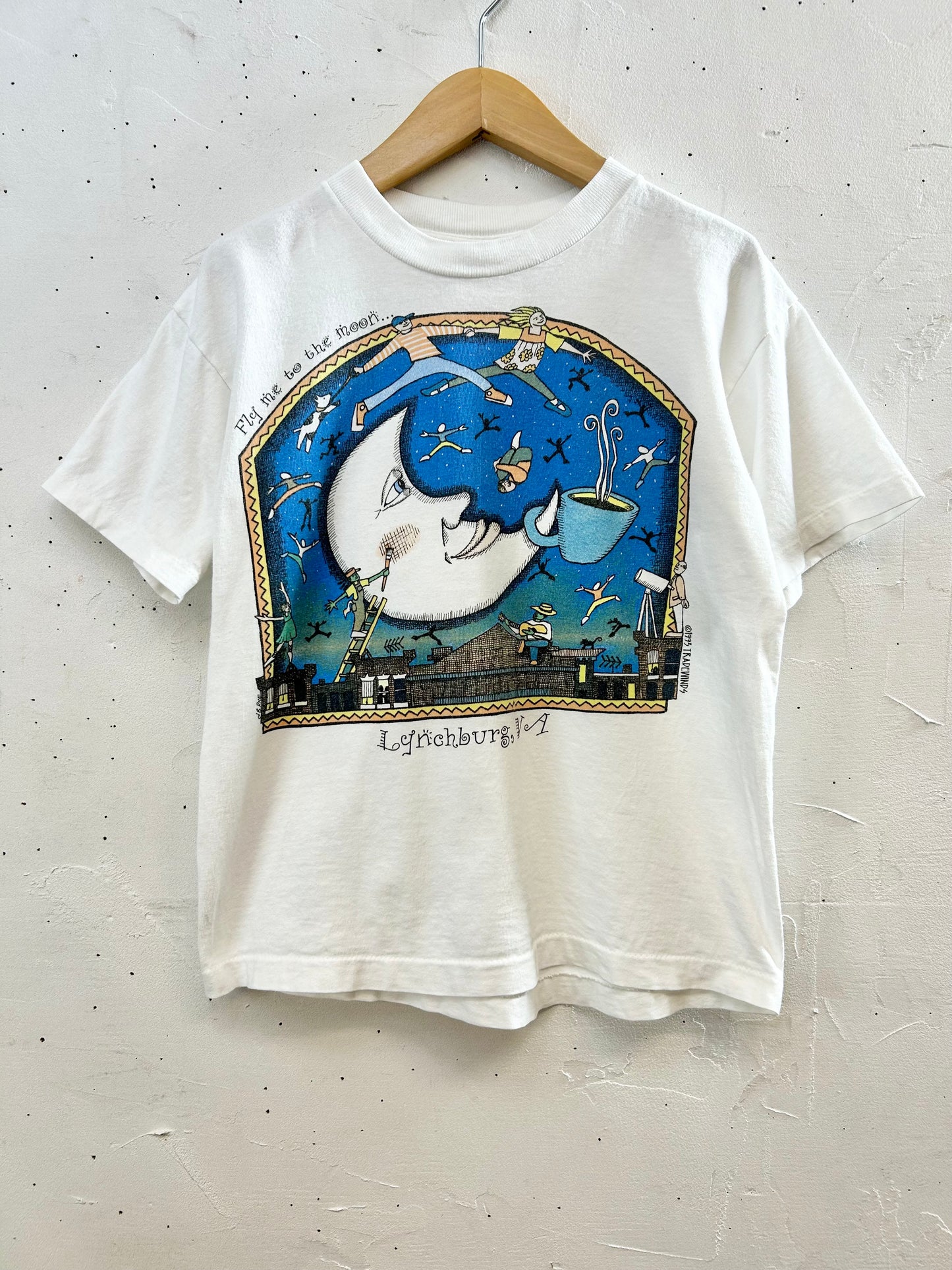 ’90s Vintage Art Print T-Shirt MADE IN USA 〜TRADEWINS〜 [H28114]