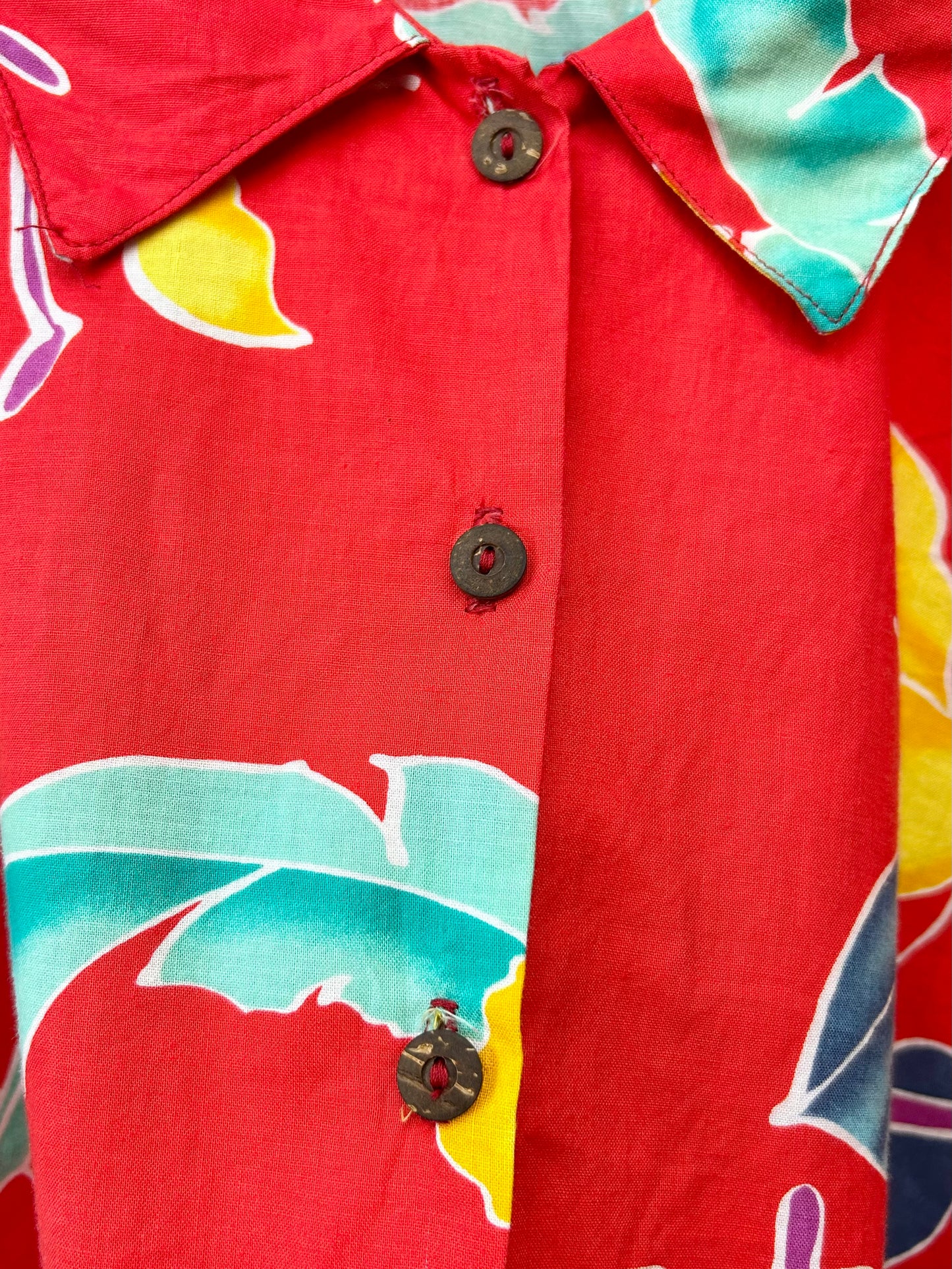 Vintage Aloha Shirt MADE IN USA [F27644]