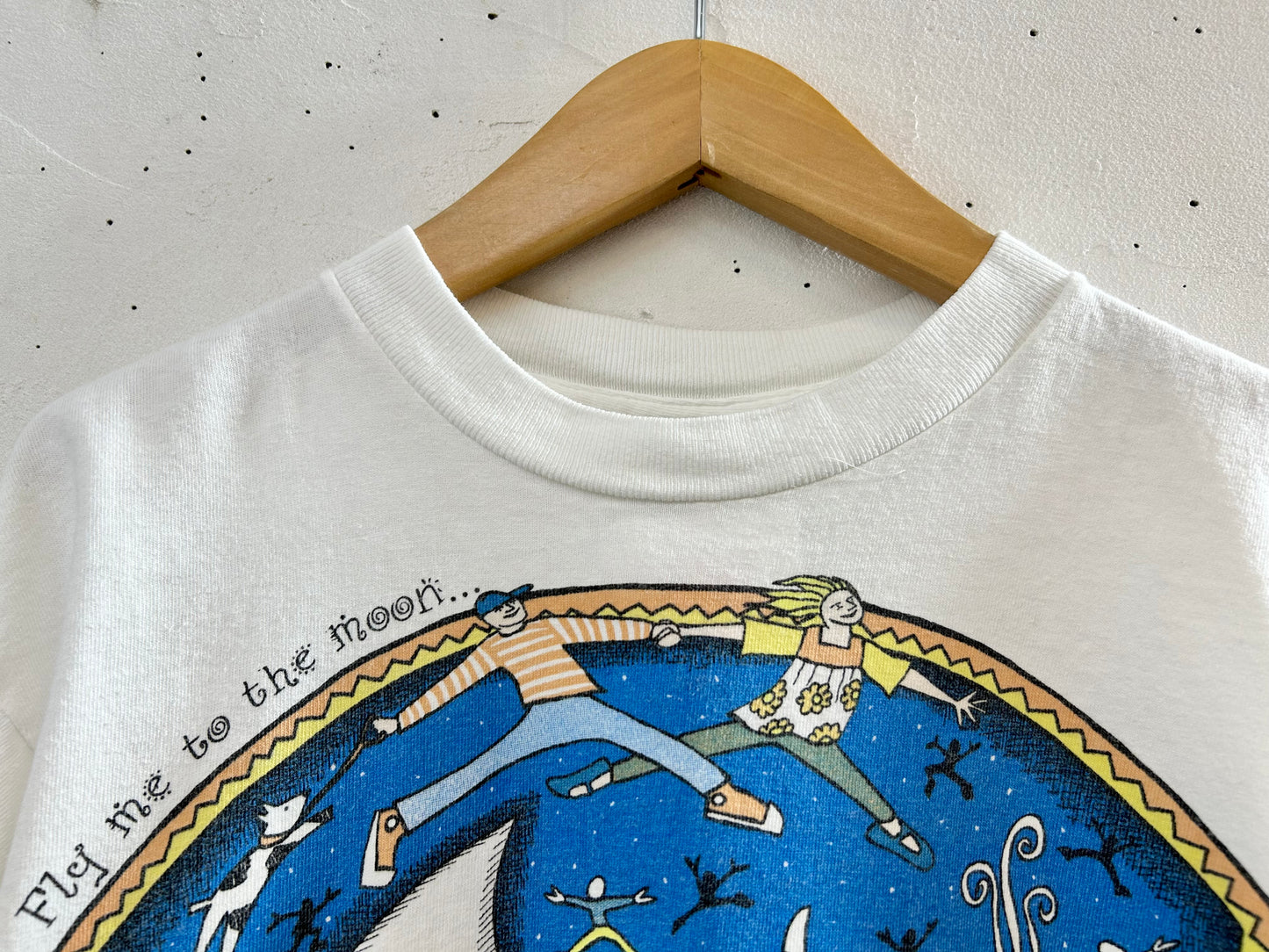 ’90s Vintage Art Print T-Shirt MADE IN USA 〜TRADEWINS〜 [H28114]