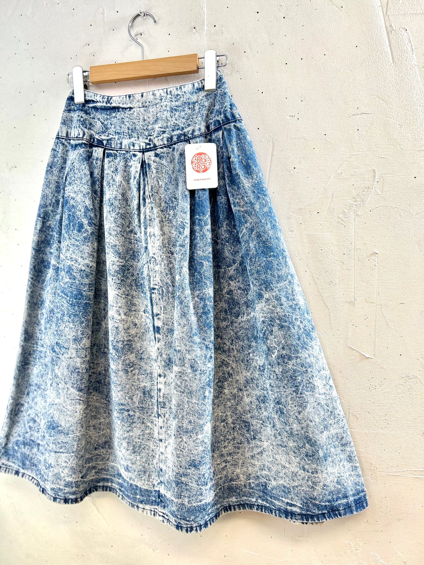 Vintage Chemical Denim Skirt [E30265]
