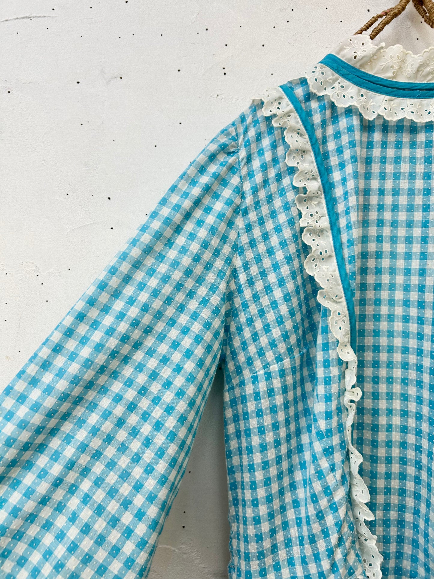 ’70s Gingham Plaid Dress [F27648]