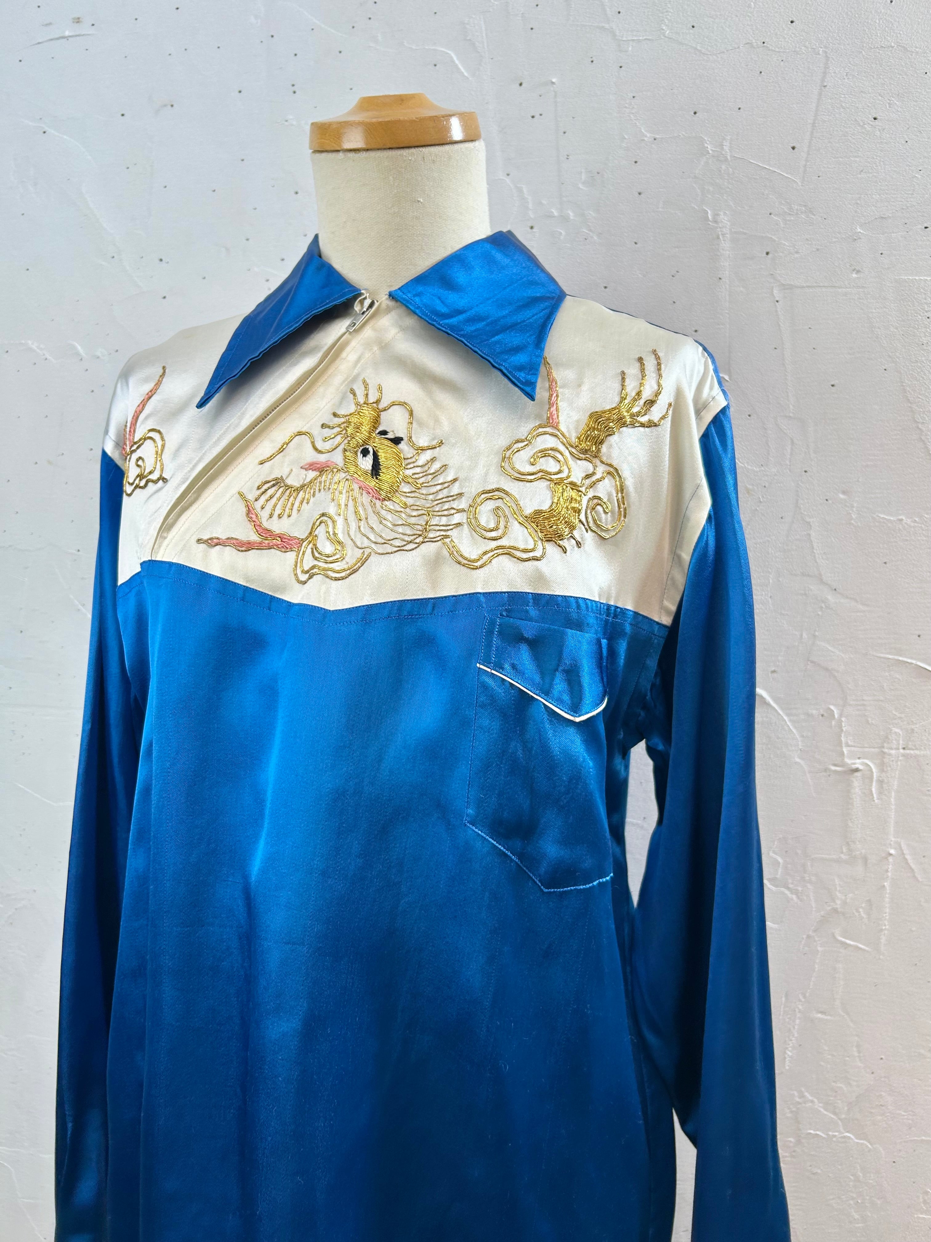 ト*ワ様 40s 50s souvenir shirt スカシャツ 2tone ト*ワ様 40s 50s souvenir shirt スカシャツ 2tone