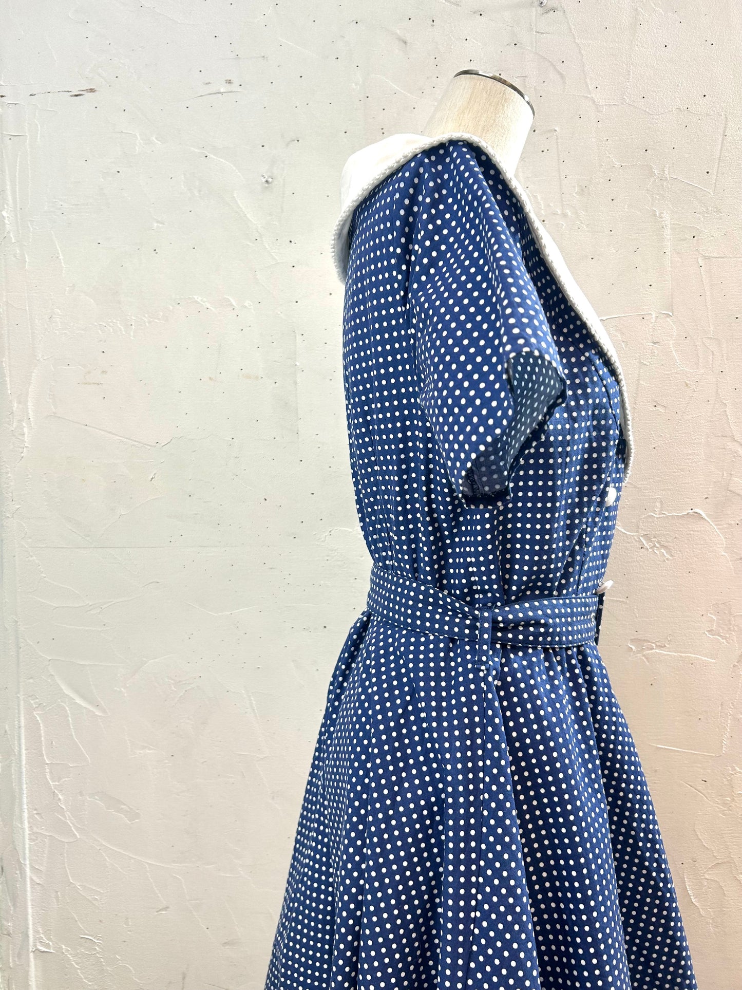 Vintage Big Collar  Dress [B29632]