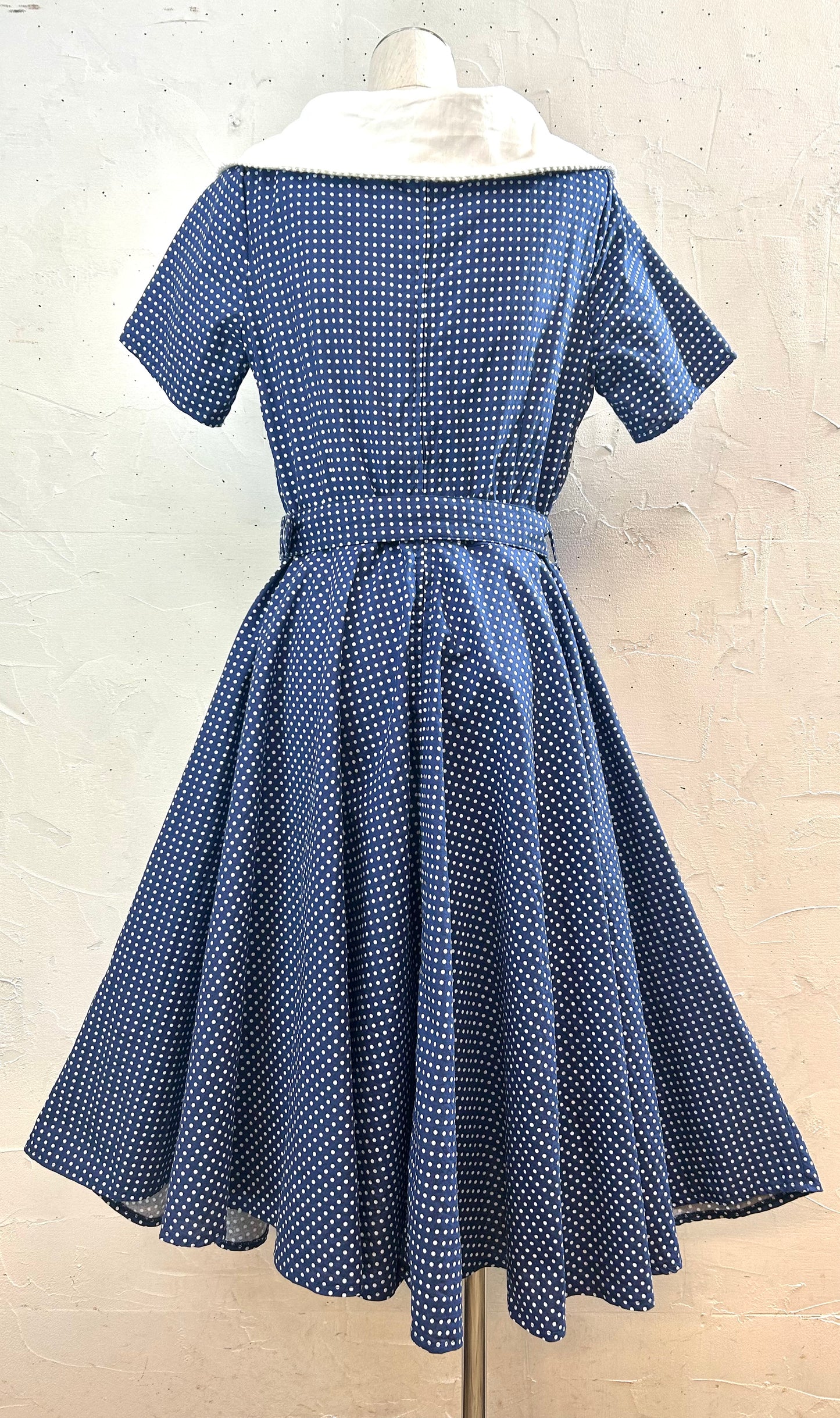 Vintage Big Collar  Dress [B29632]