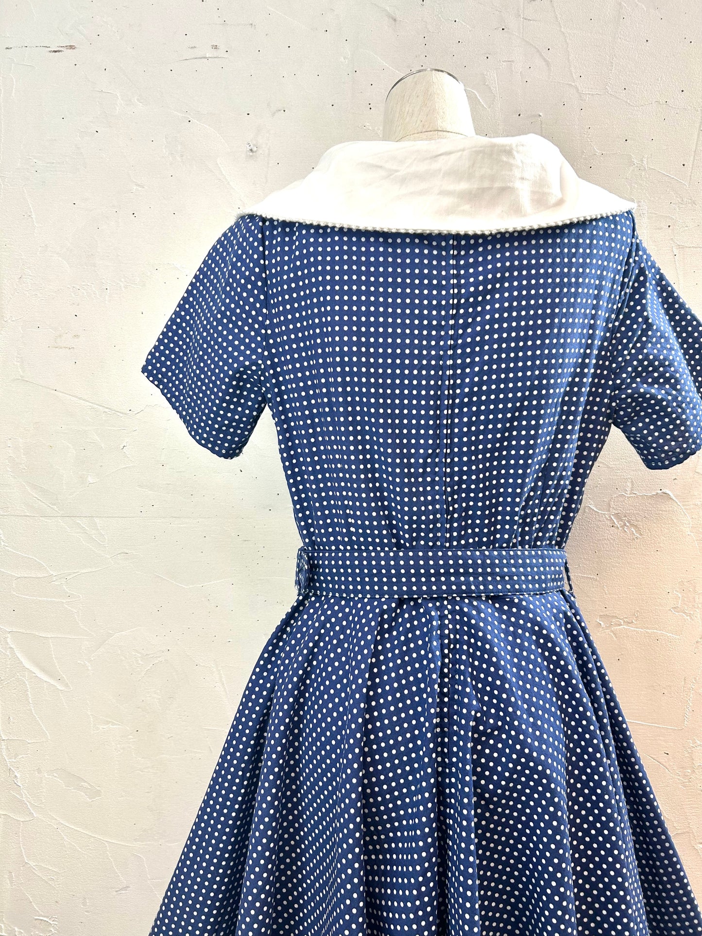 Vintage Big Collar  Dress [B29632]