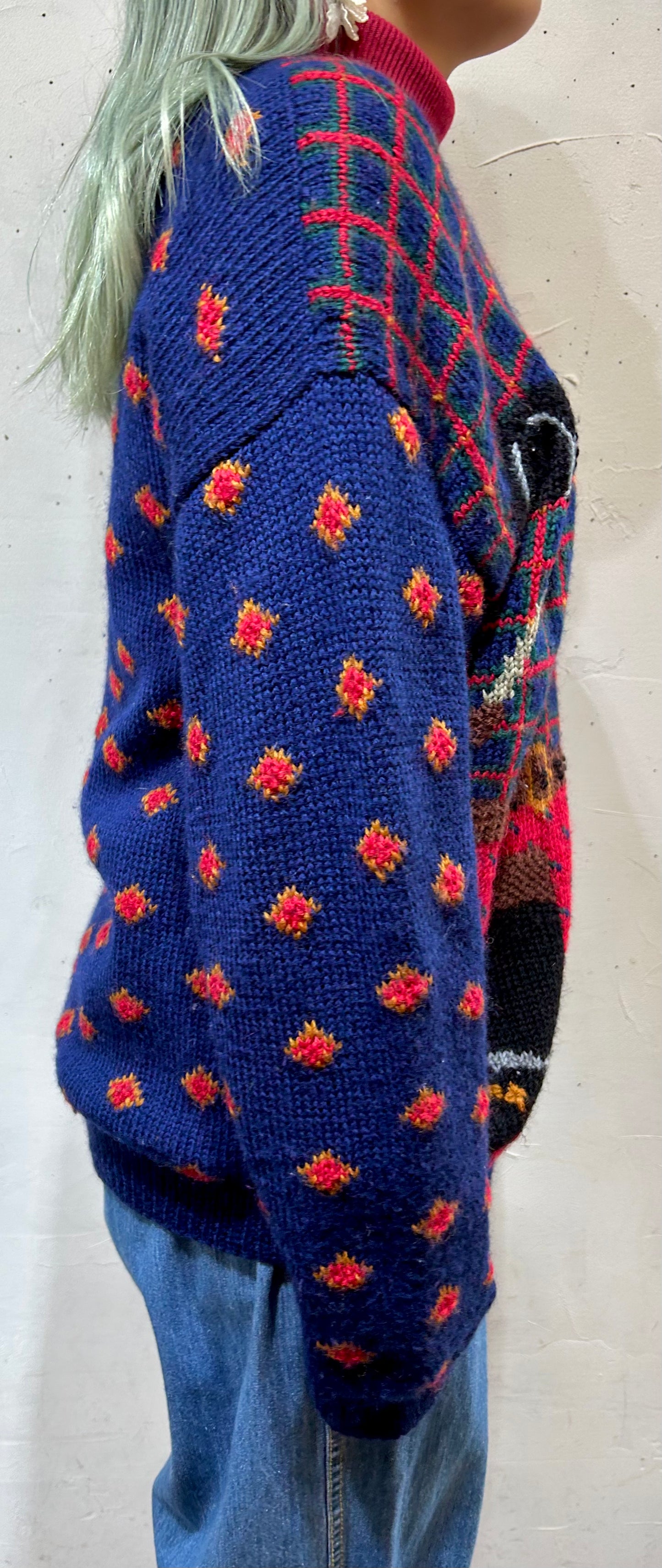 Vintage Hand Knit Cardigan [A25955]