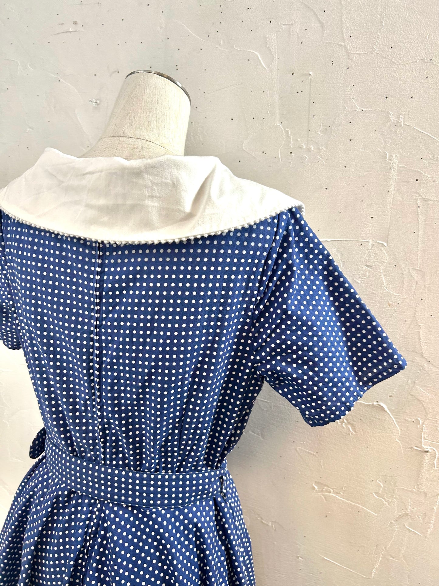Vintage Big Collar  Dress [B29632]