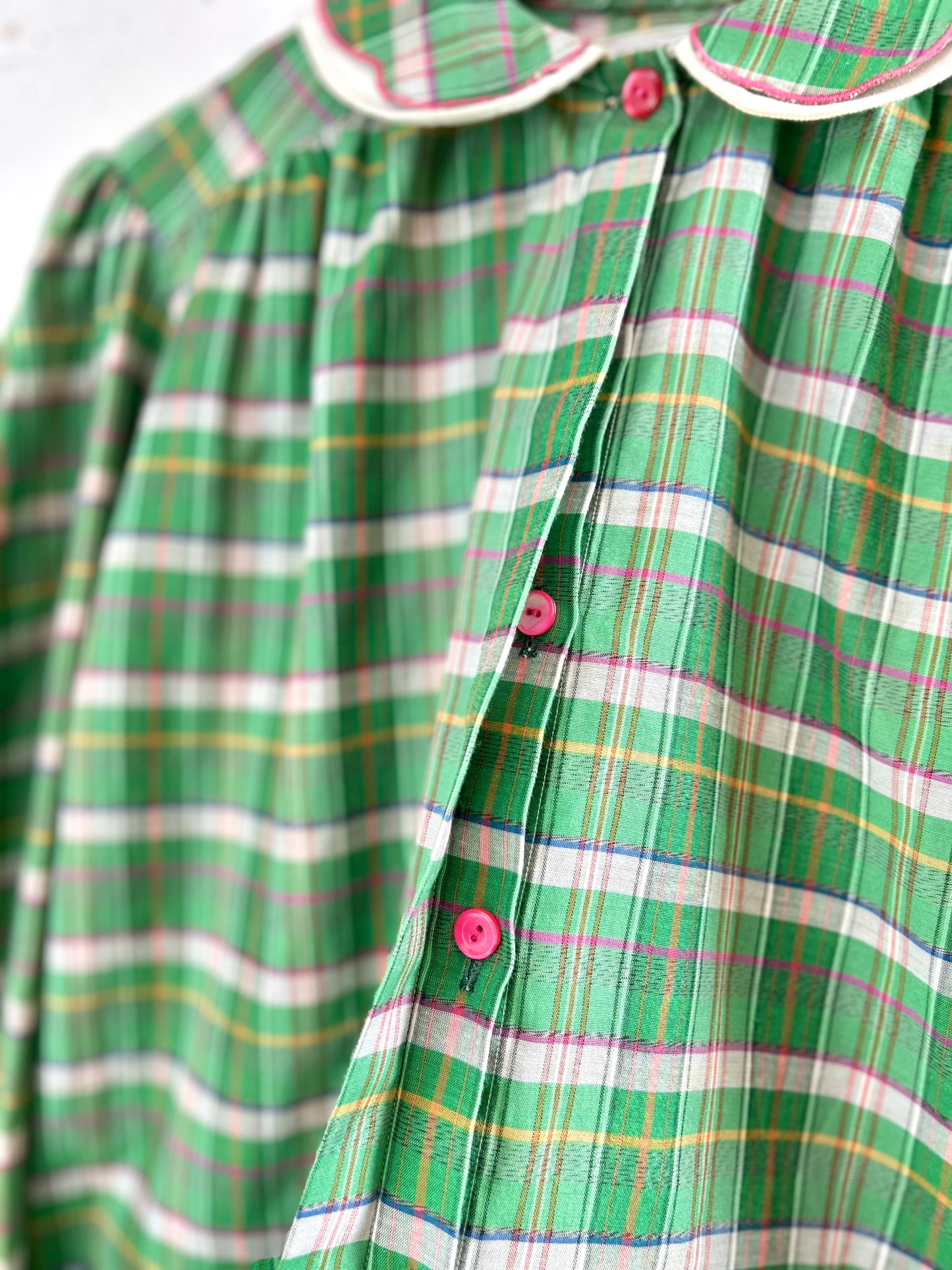 Vintage  Plaid Shirt MADE IN ITALY  [D30058]
