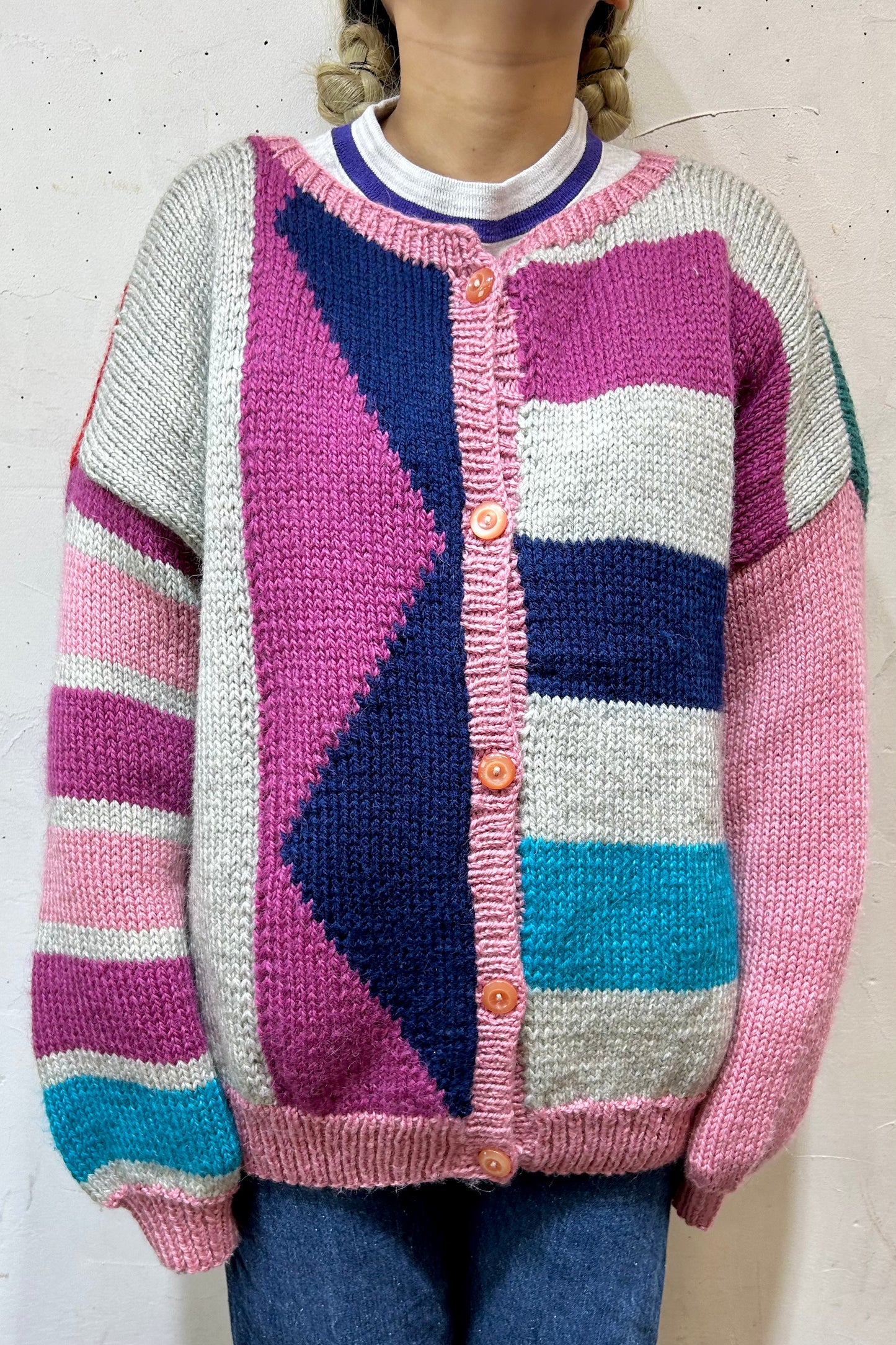 Vintage Hand Knit Cardigan [K25714]