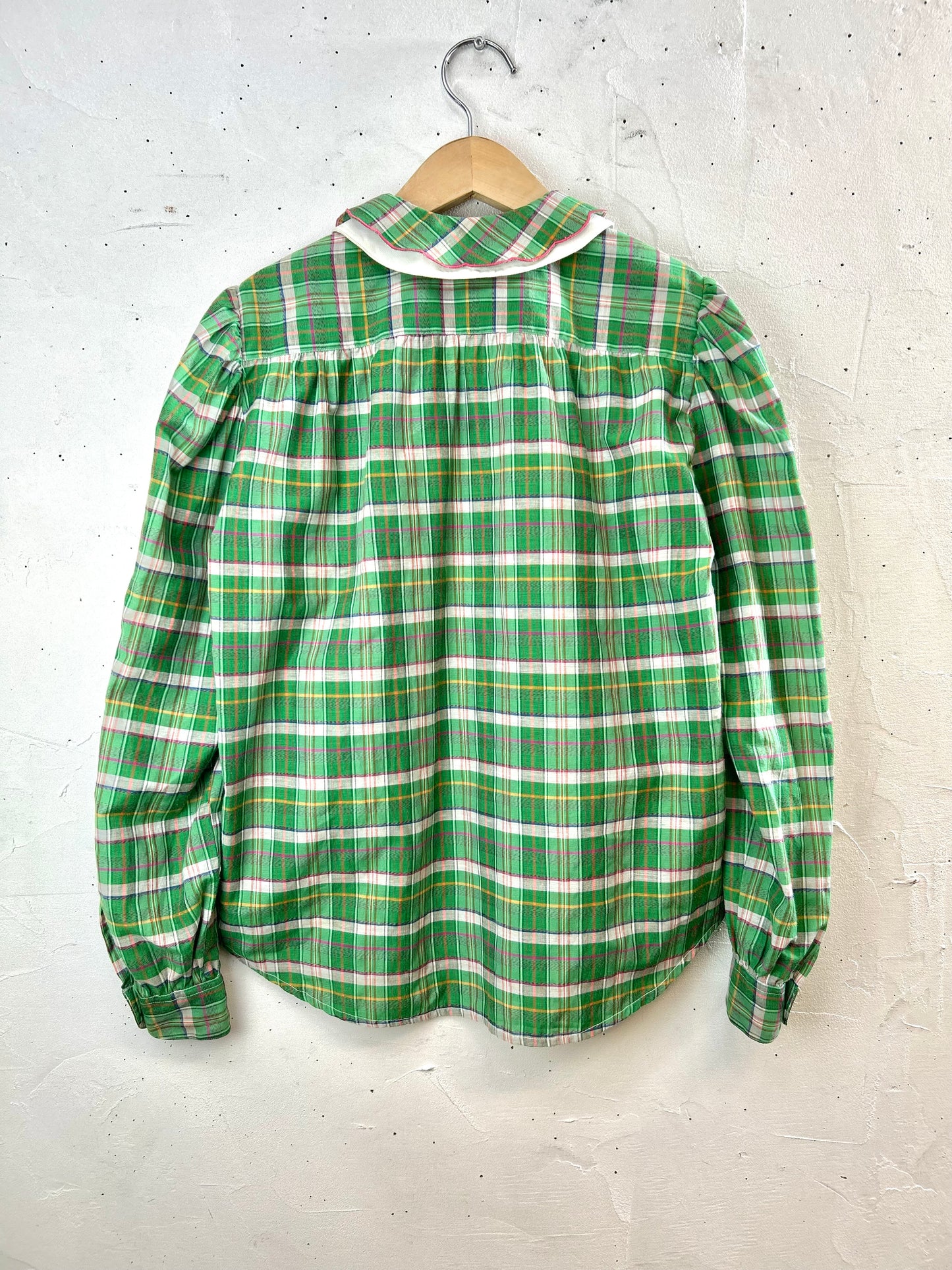 Vintage  Plaid Shirt MADE IN ITALY  [D30058]