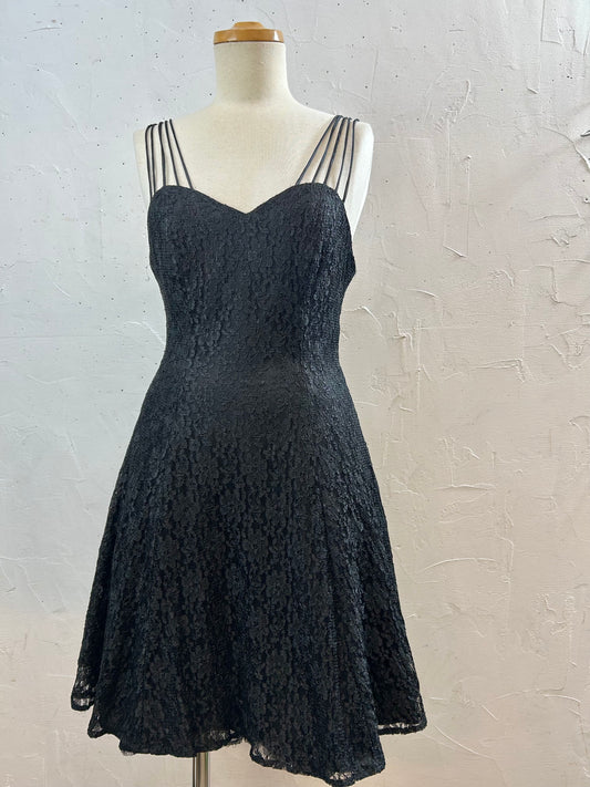 '70s Vintage Lace Dress MADE IN  USA[C29852]