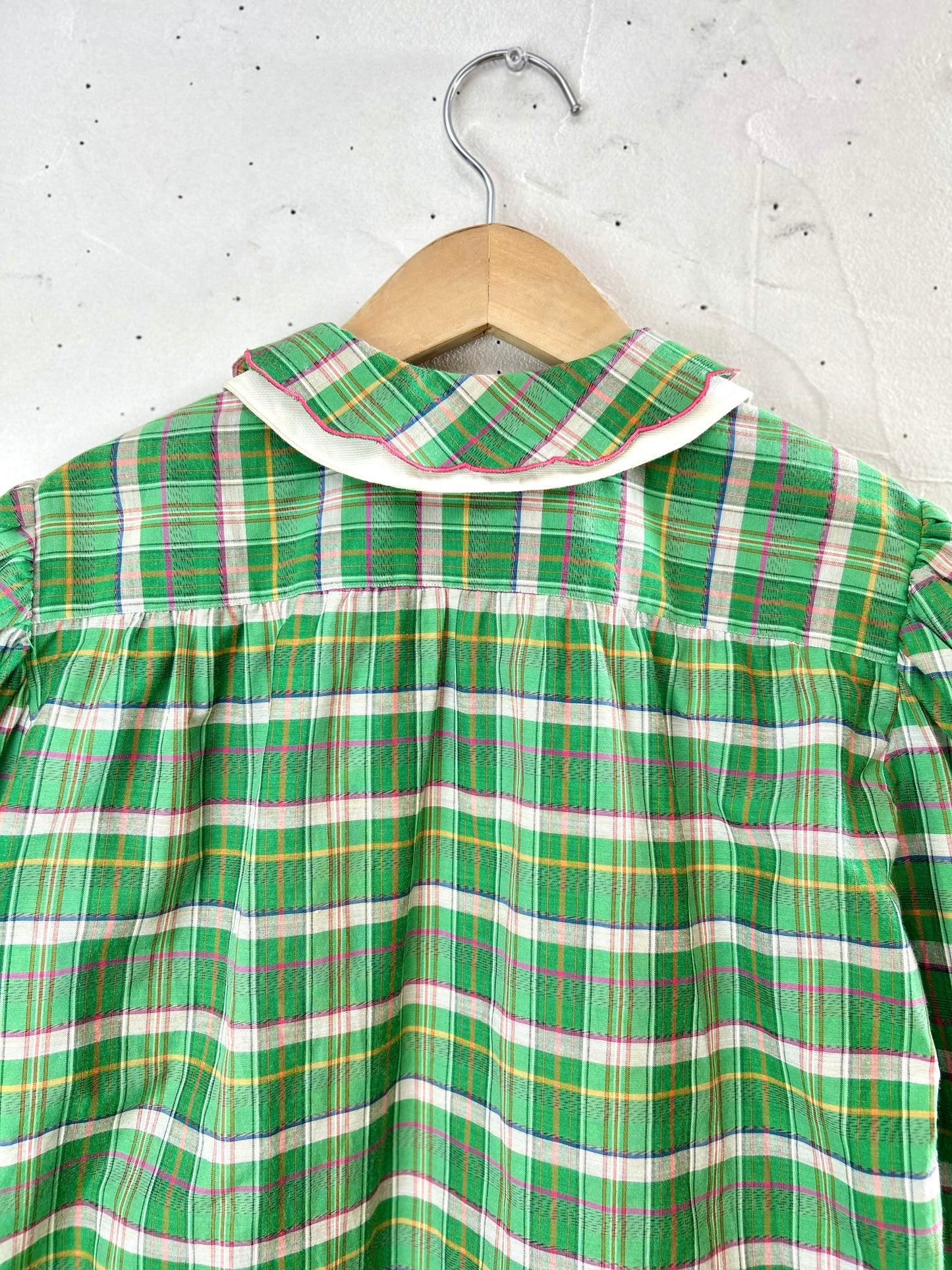 Vintage  Plaid Shirt MADE IN ITALY  [D30058]