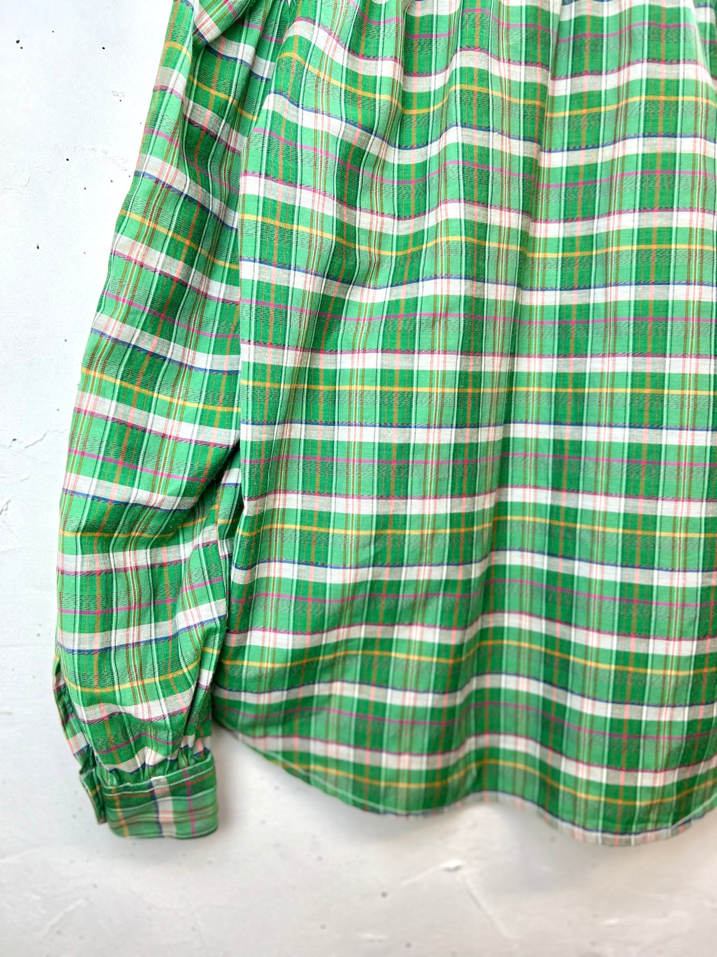 Vintage  Plaid Shirt MADE IN ITALY  [D30058]