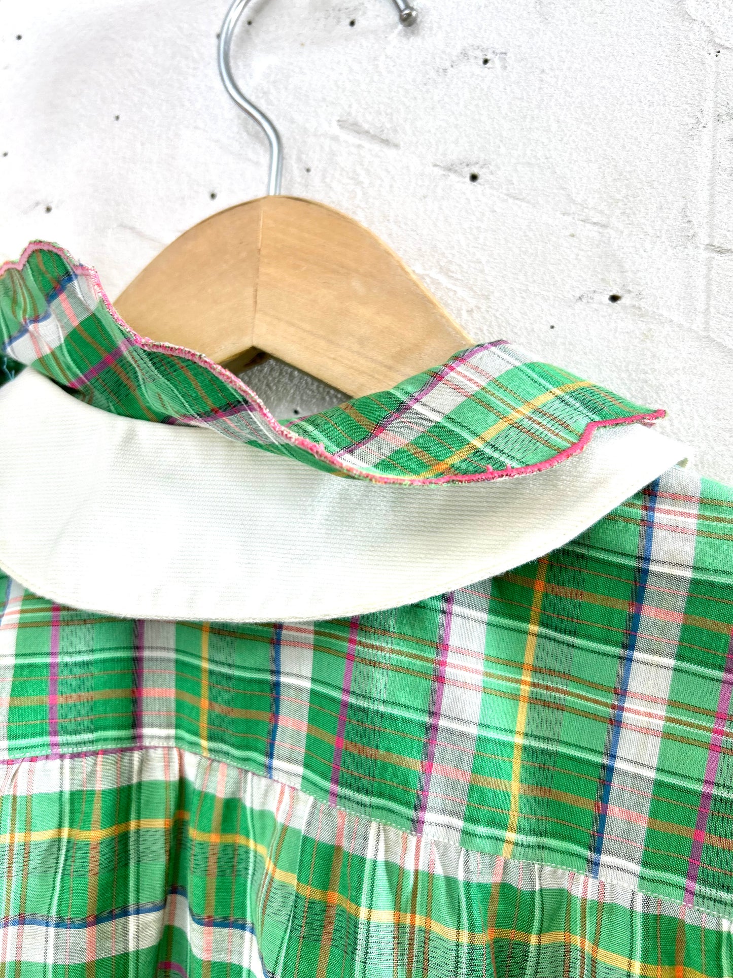 Vintage  Plaid Shirt MADE IN ITALY  [D30058]