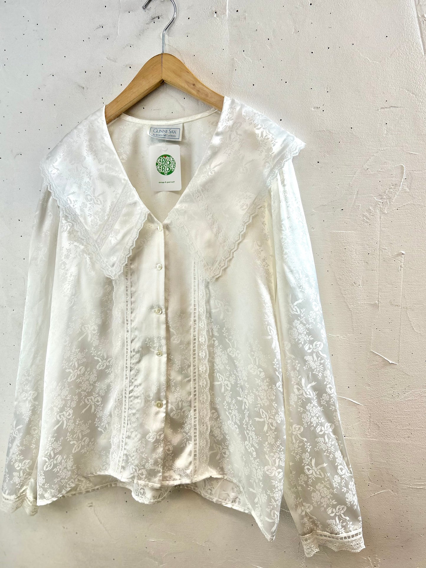 '80s Vintage Blouse 〜GUNNE SAX〜 [E30272]