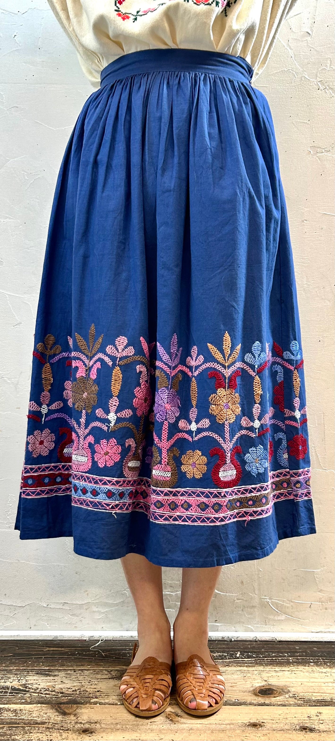 Vintage Embroidery Skirt MADE IN INDIA[F27801]