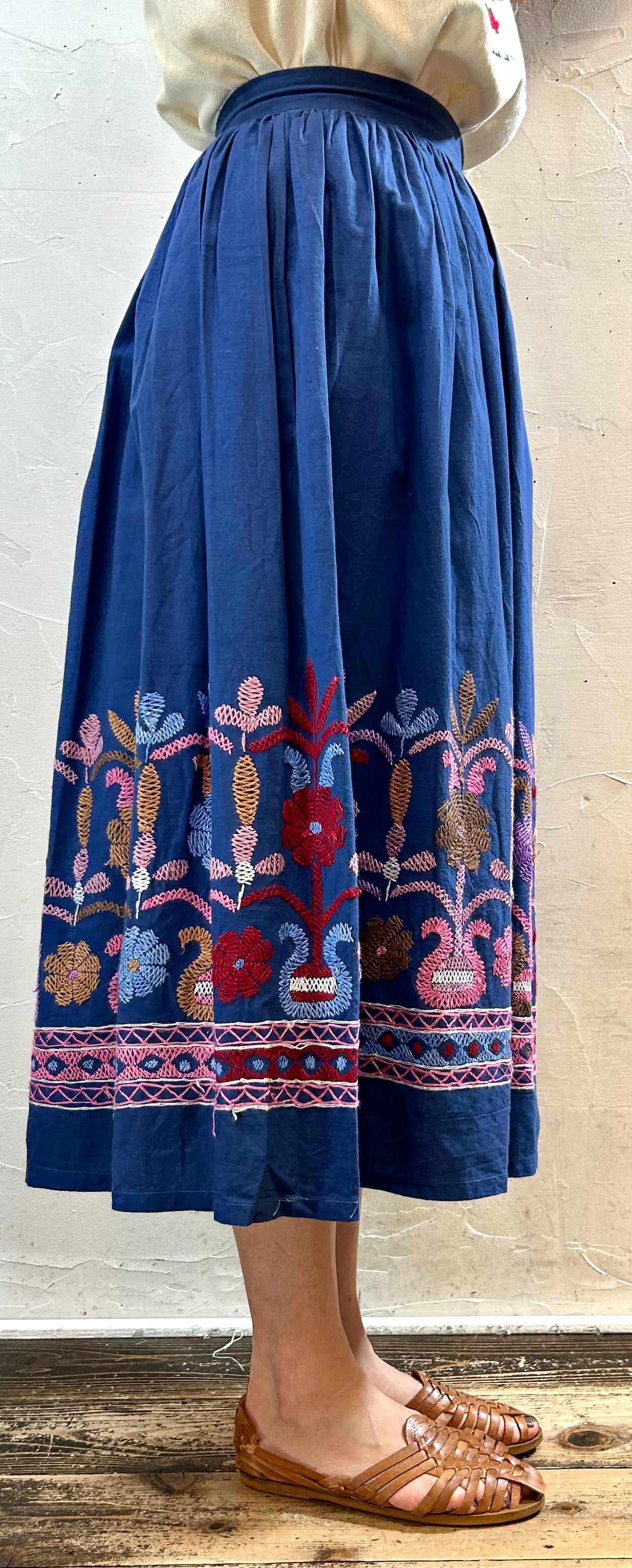 Vintage Embroidery Skirt MADE IN INDIA[F27801]