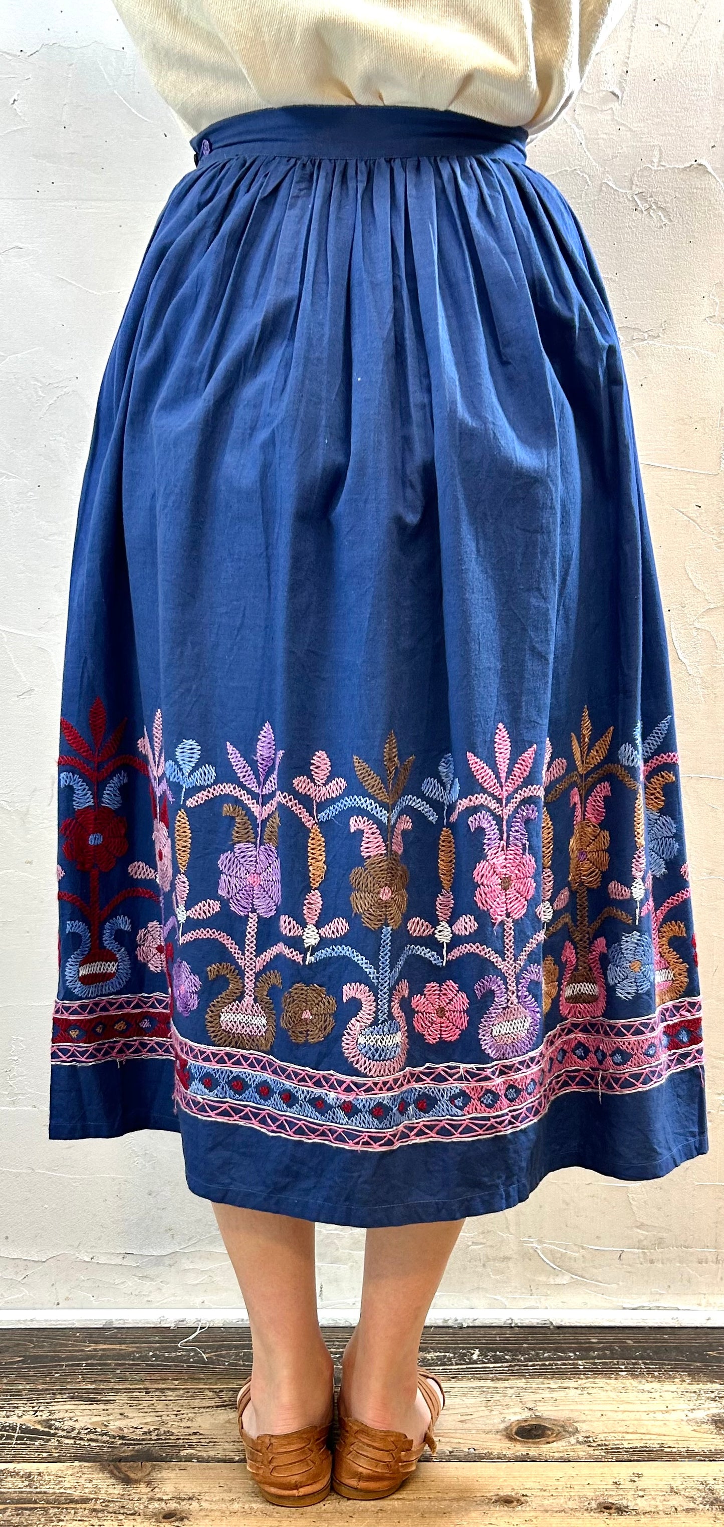 Vintage Embroidery Skirt MADE IN INDIA[F27801]