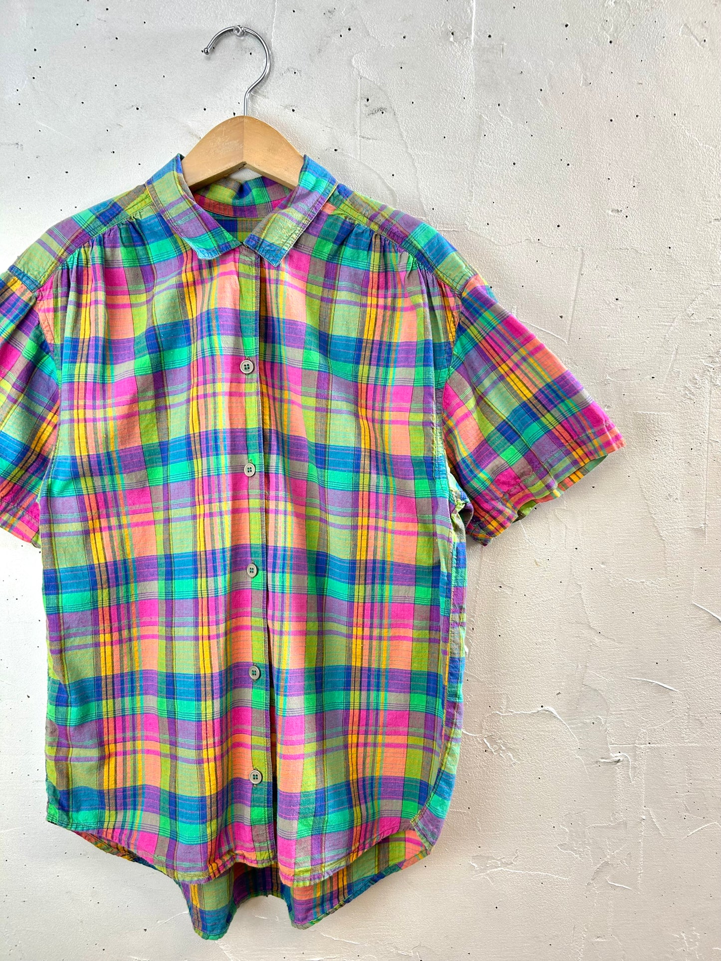 Vintage  Plaid Shirt [D30055]