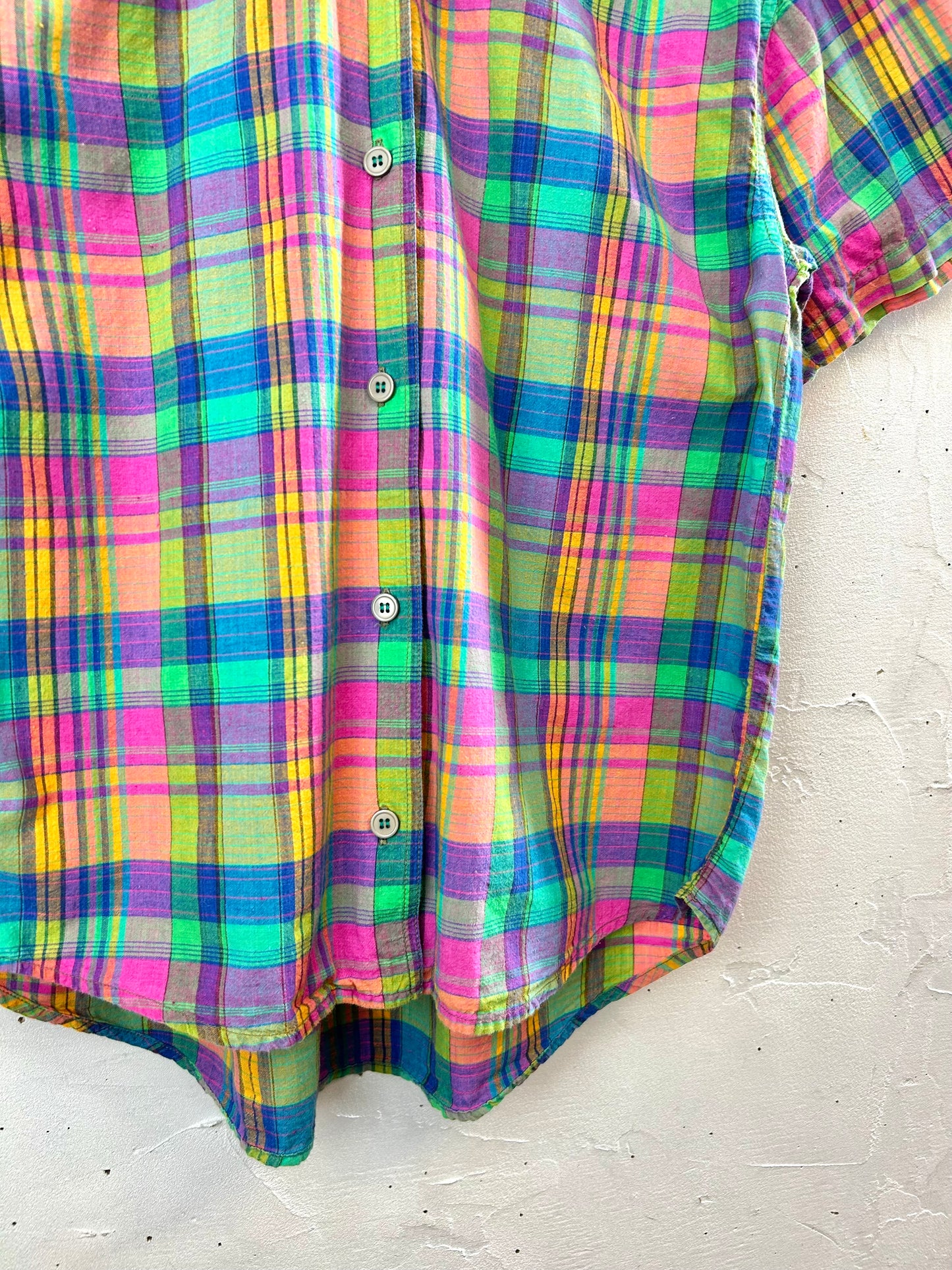 Vintage  Plaid Shirt [D30055]