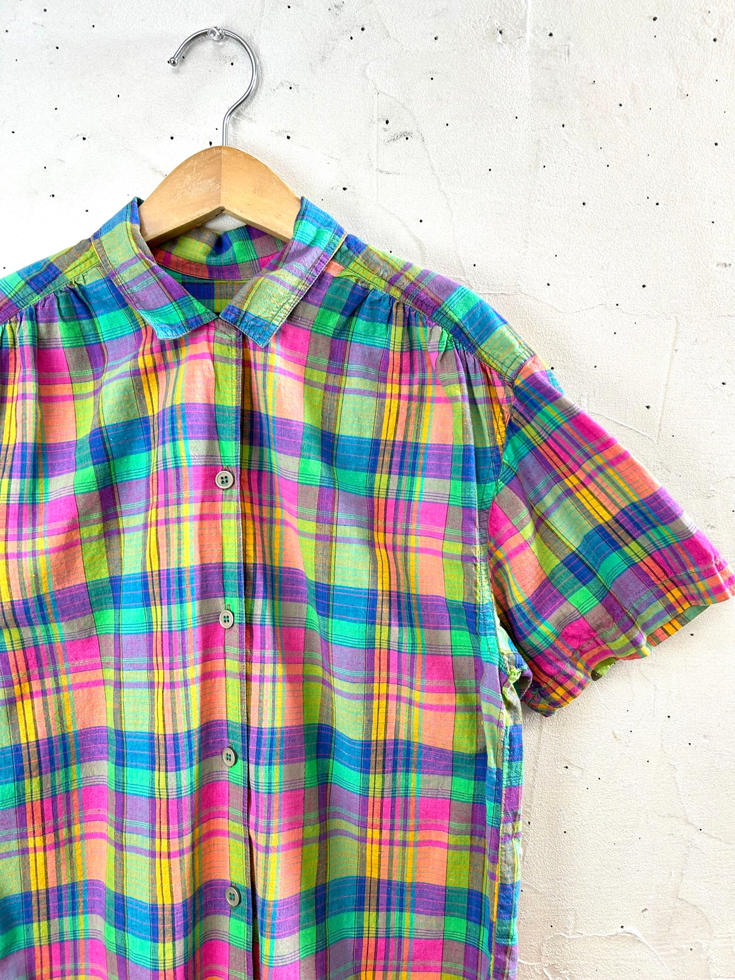 Vintage  Plaid Shirt [D30055]