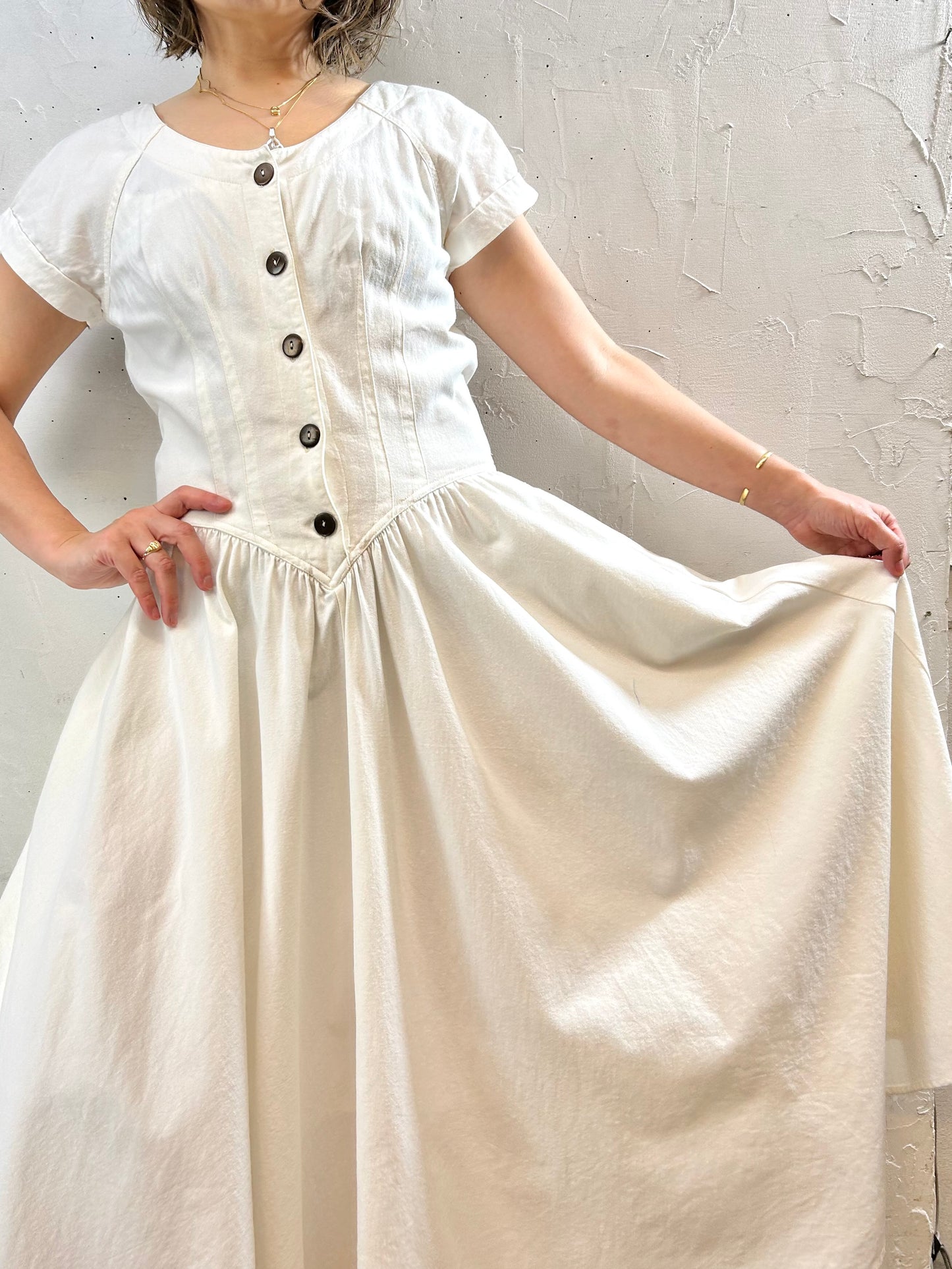 Vintage Cotton Dress〜no boundaries〜 [F27651]