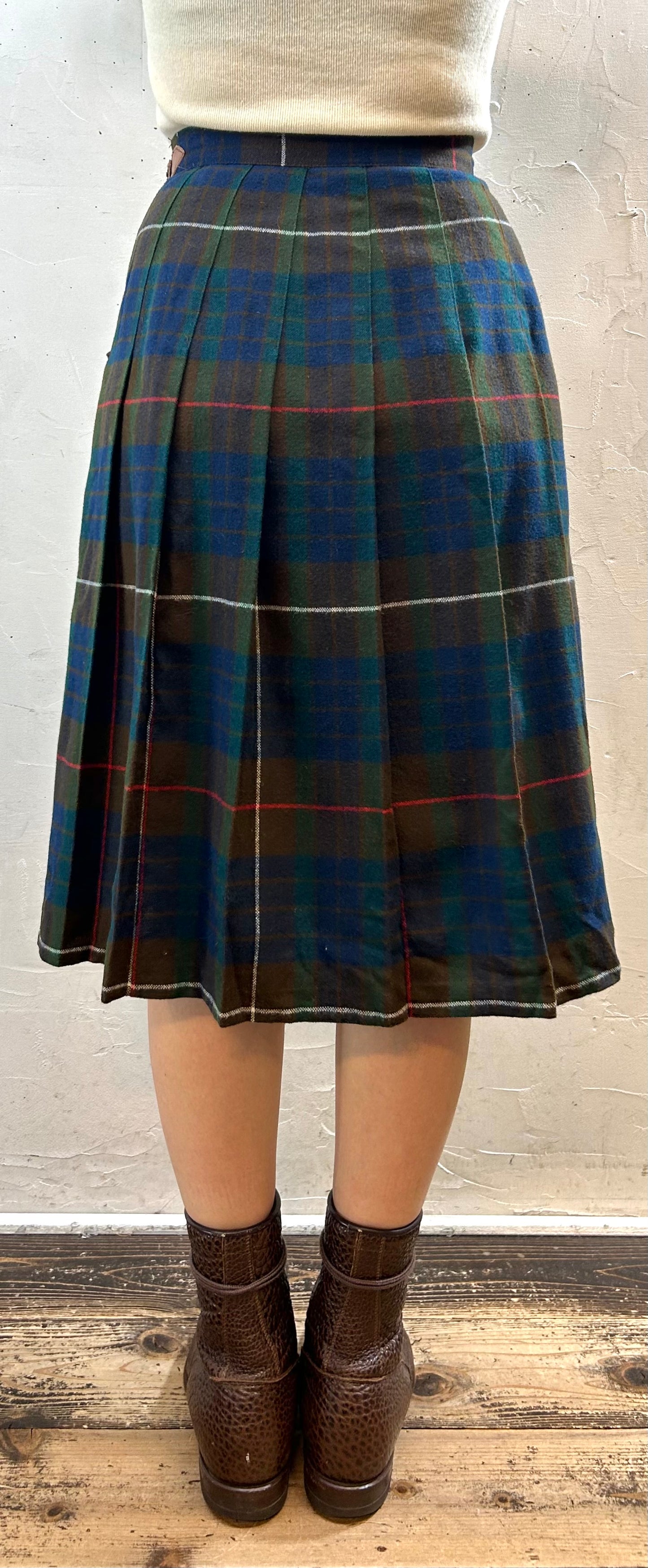 Vintage Plaid Skirt ~Bobbie Brooks~[I28525]