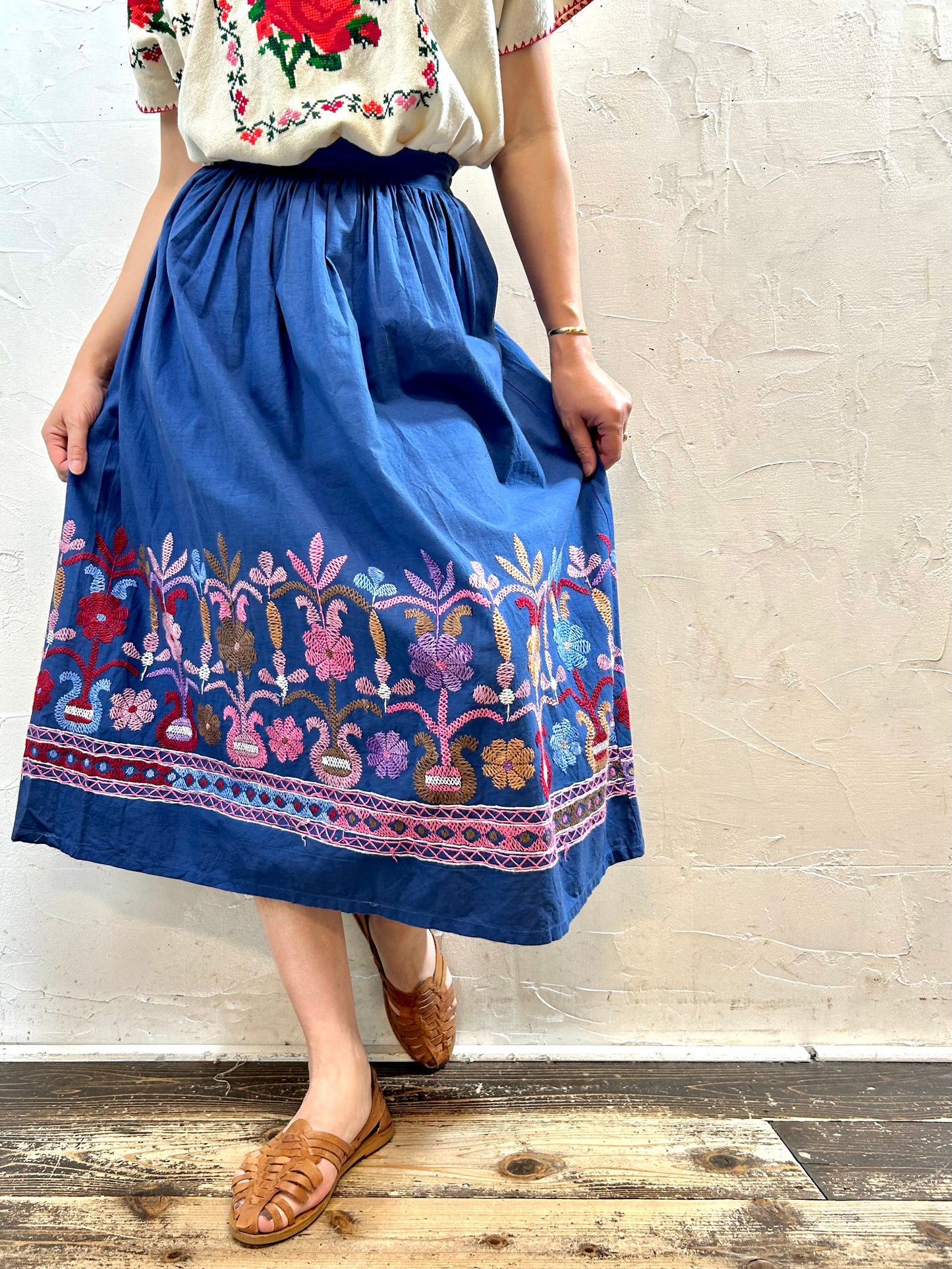 Vintage Embroidery Skirt MADE IN INDIA[F27801]