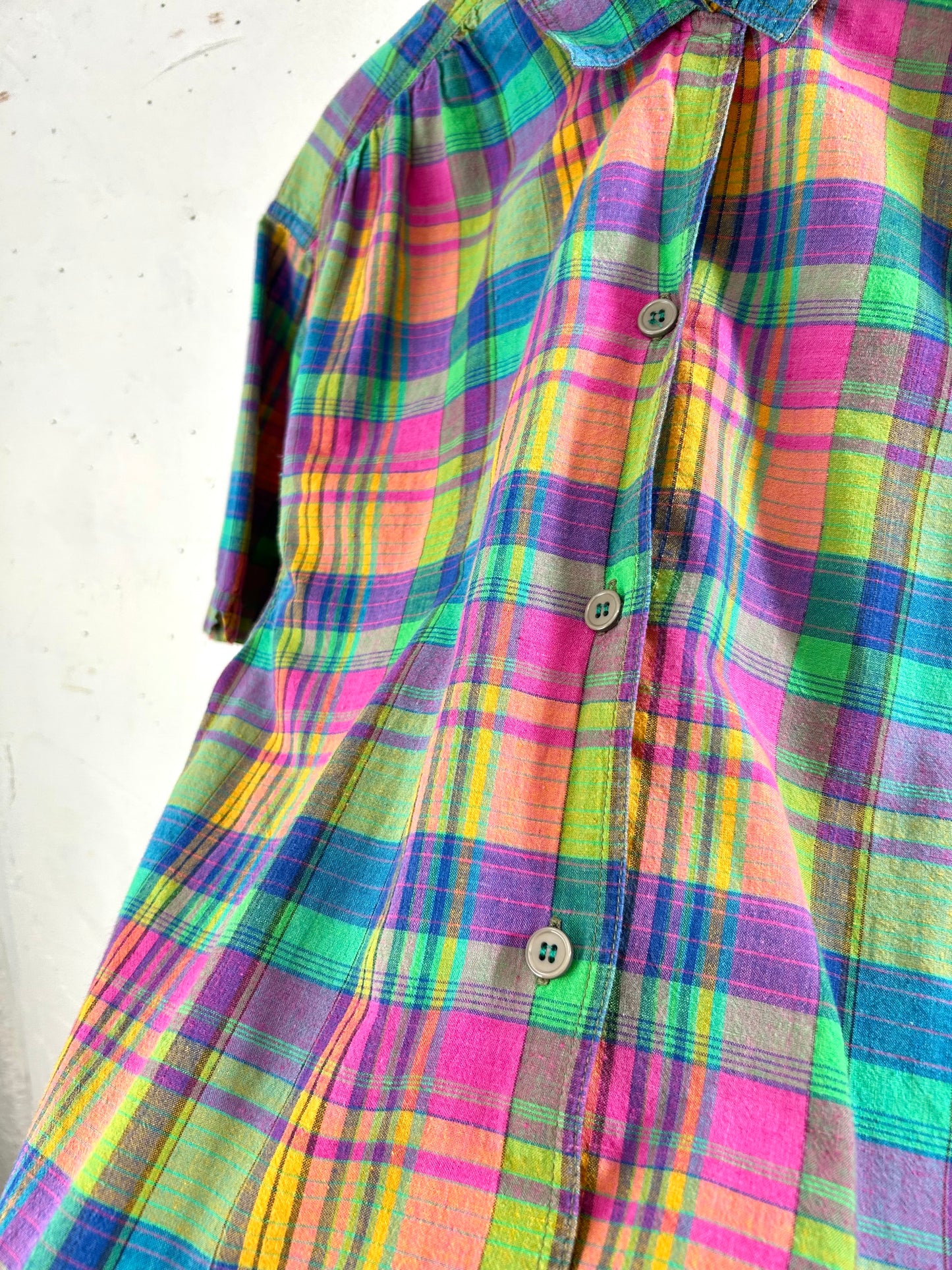 Vintage  Plaid Shirt [D30055]