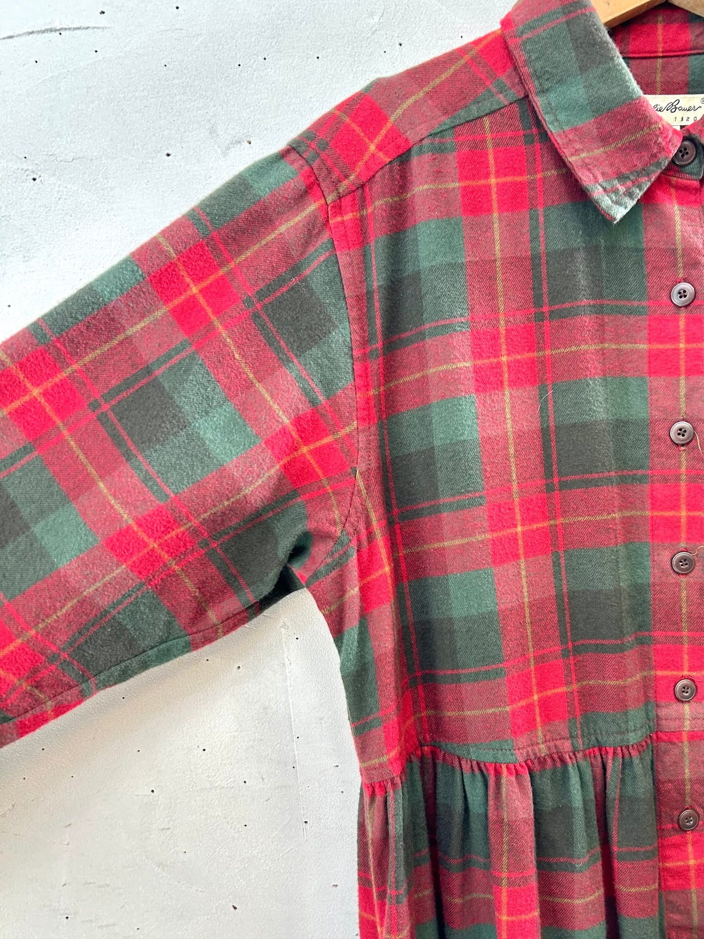 Vintage Flannel Dress  [J28741]