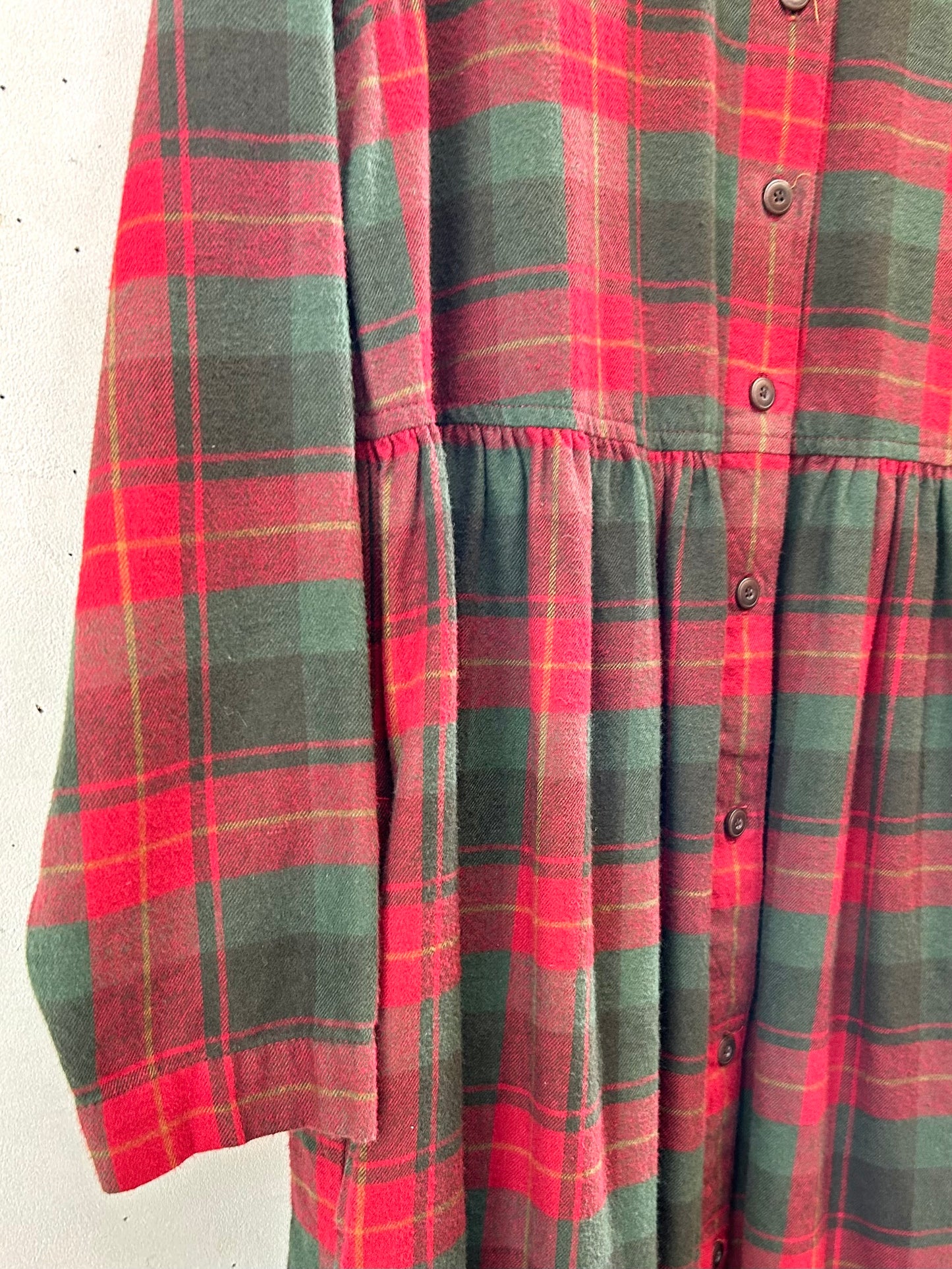 Vintage Flannel Dress  [J28741]