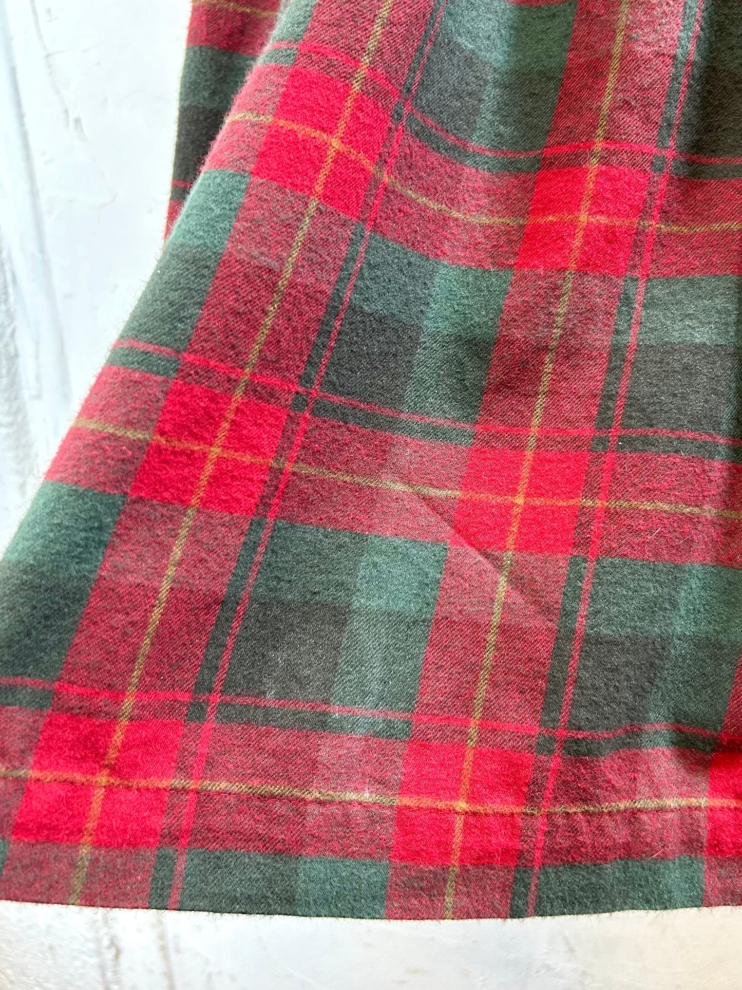 Vintage Flannel Dress  [J28741]