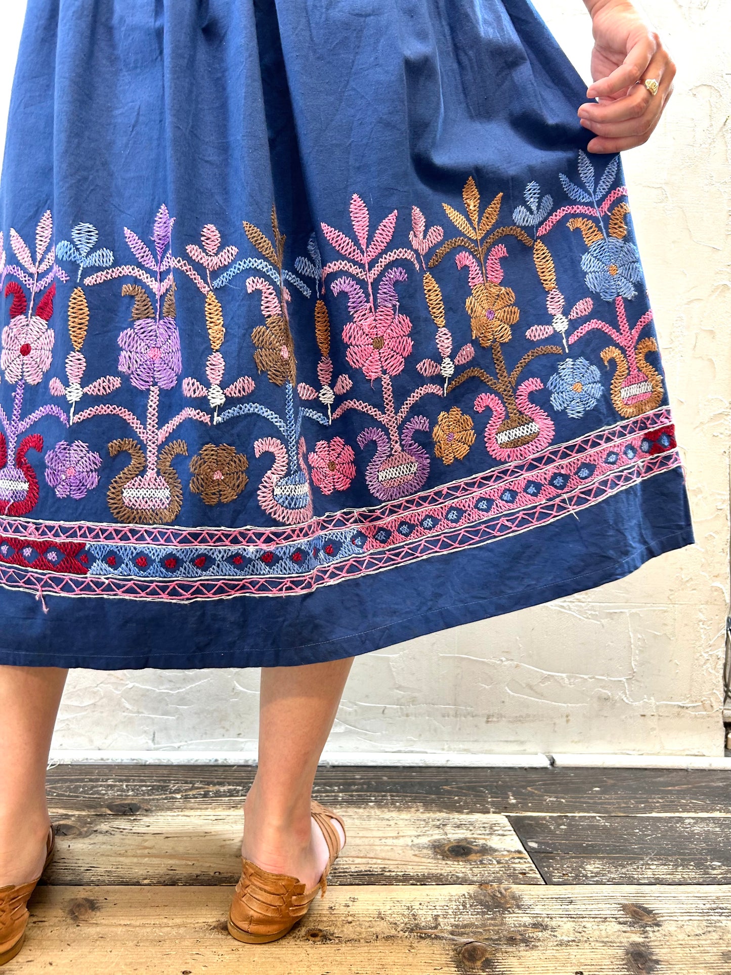 Vintage Embroidery Skirt MADE IN INDIA[F27801]