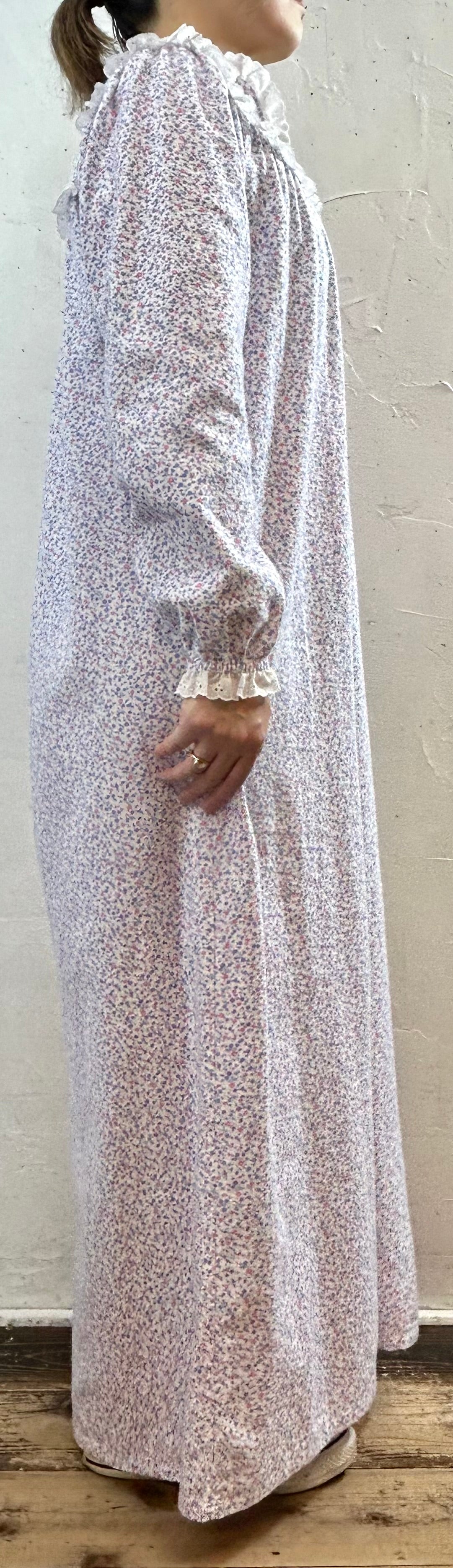 Vintage Flannel Dress MADE IN USA [J28746]