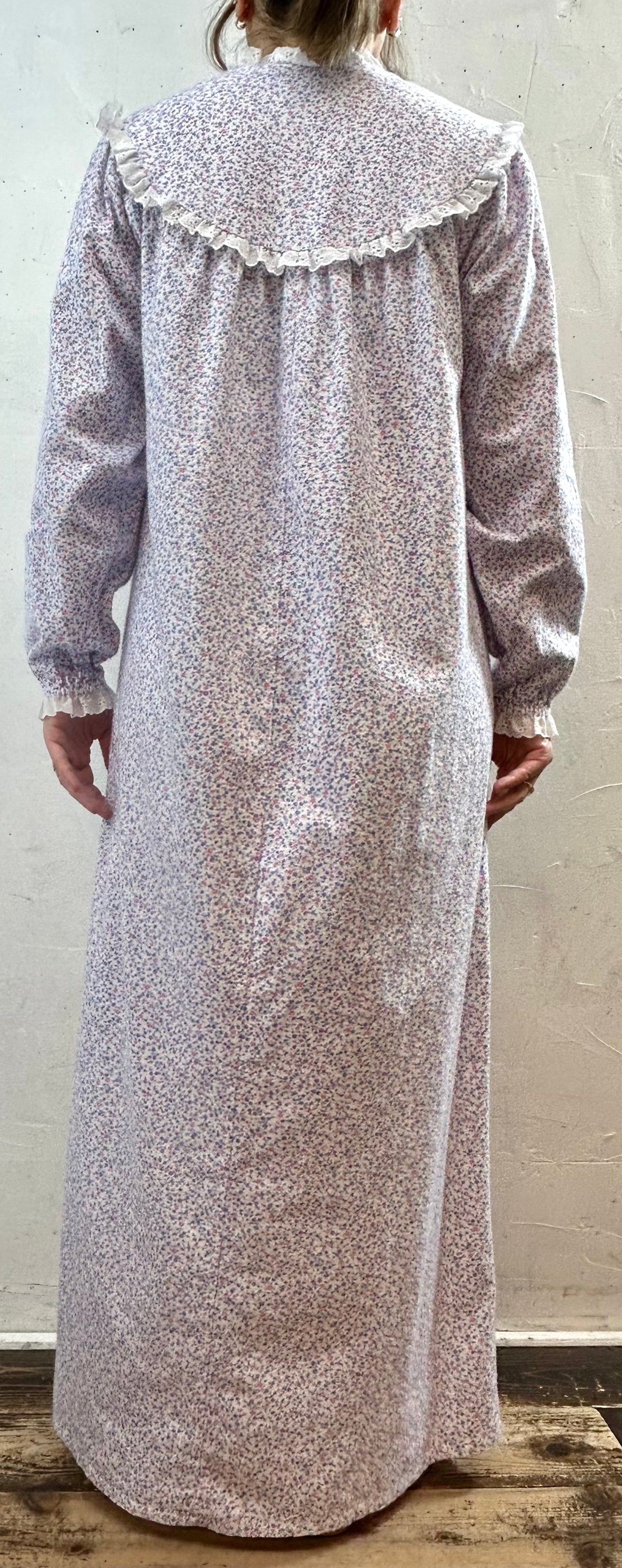 Vintage Flannel Dress MADE IN USA [J28746]