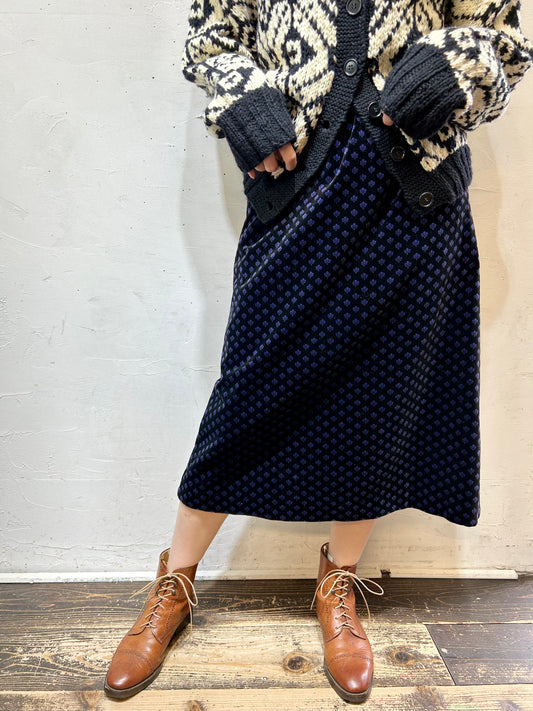 Vintage Velours Skirt 〜Evan picone〜 [K25713]