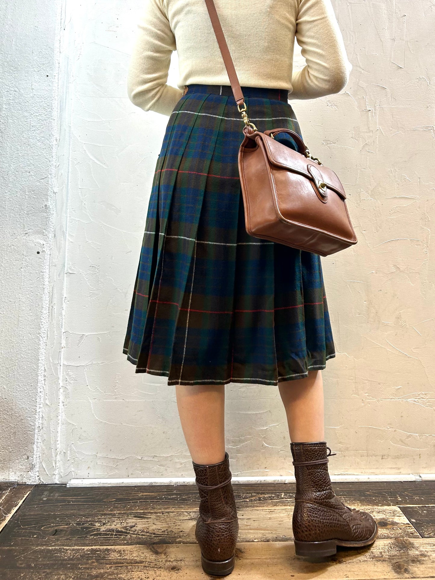 Vintage Plaid Skirt ~Bobbie Brooks~[I28525]