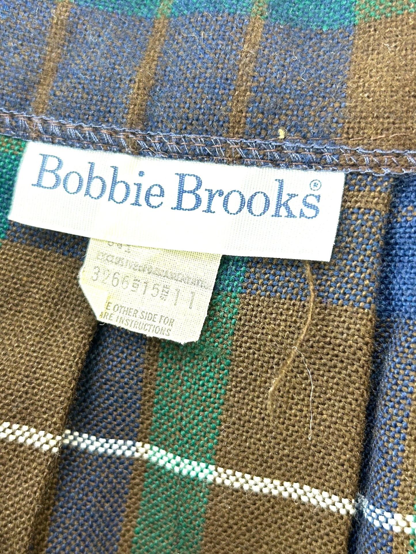 Vintage Plaid Skirt ~Bobbie Brooks~[I28525]