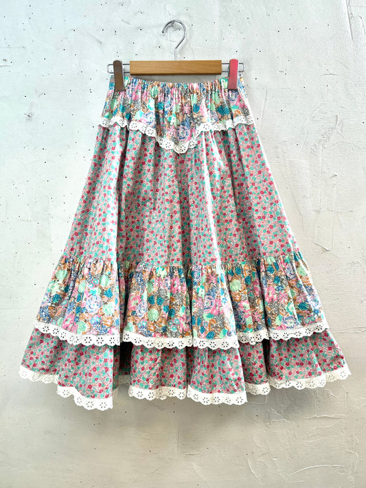 Vintage Tiered Skirt [B29625]