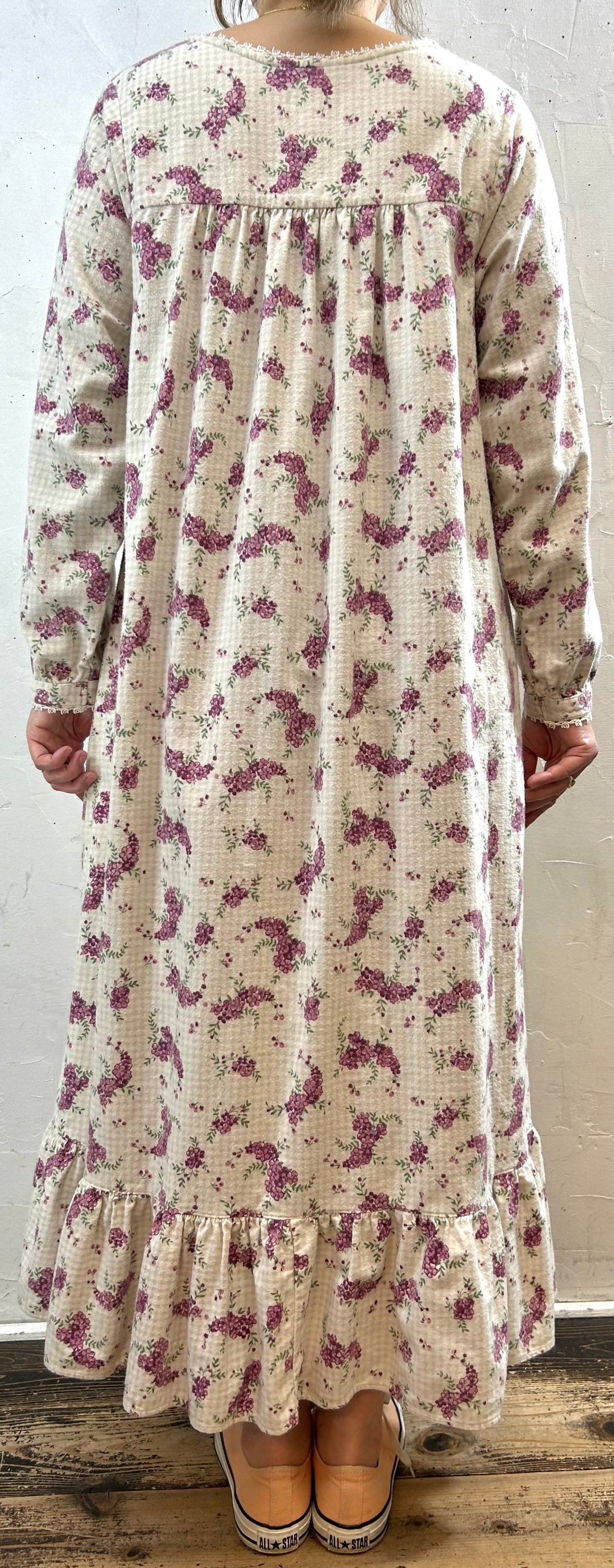Vintage Flannel Dress  [J287469]