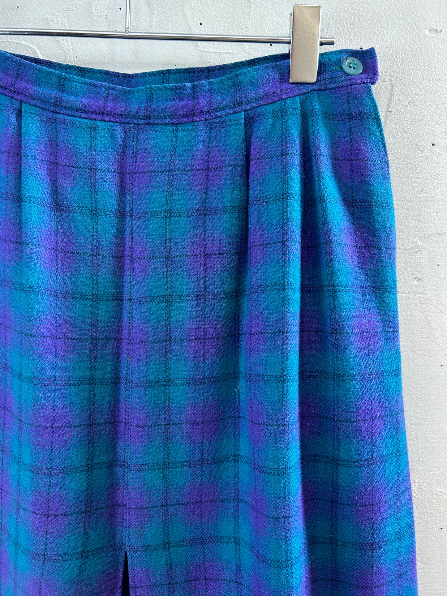 Vintage Plaid Skirt ~PENDOLETON~ [I28526]