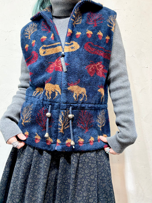 Vintage Boa Vest [L25851]