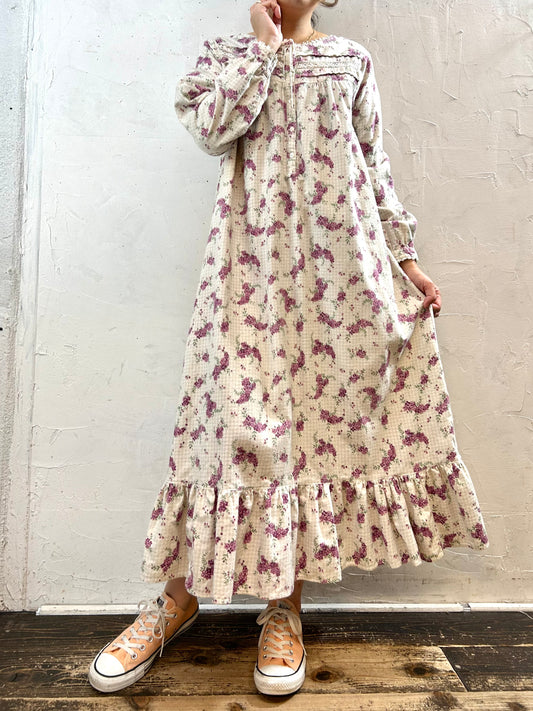 Vintage Flannel Dress  [J287469]