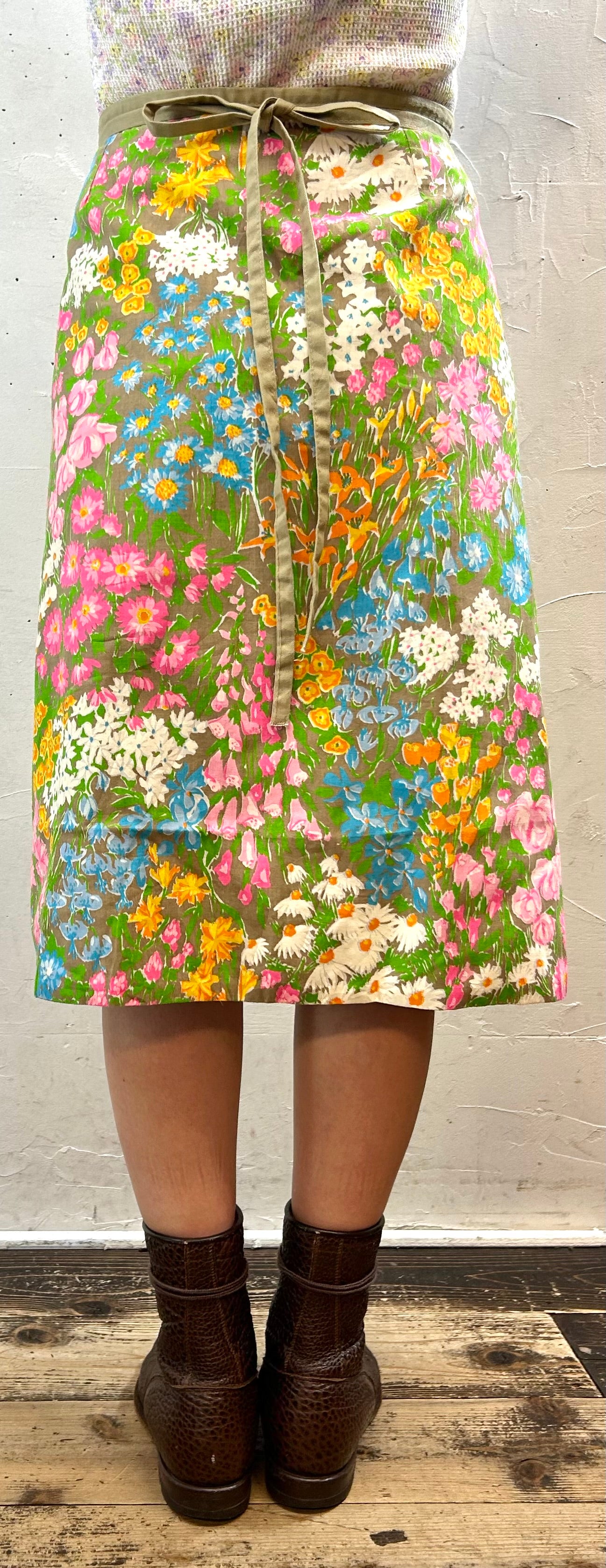 ’70s Vintage Wrap Skirt [H28324]