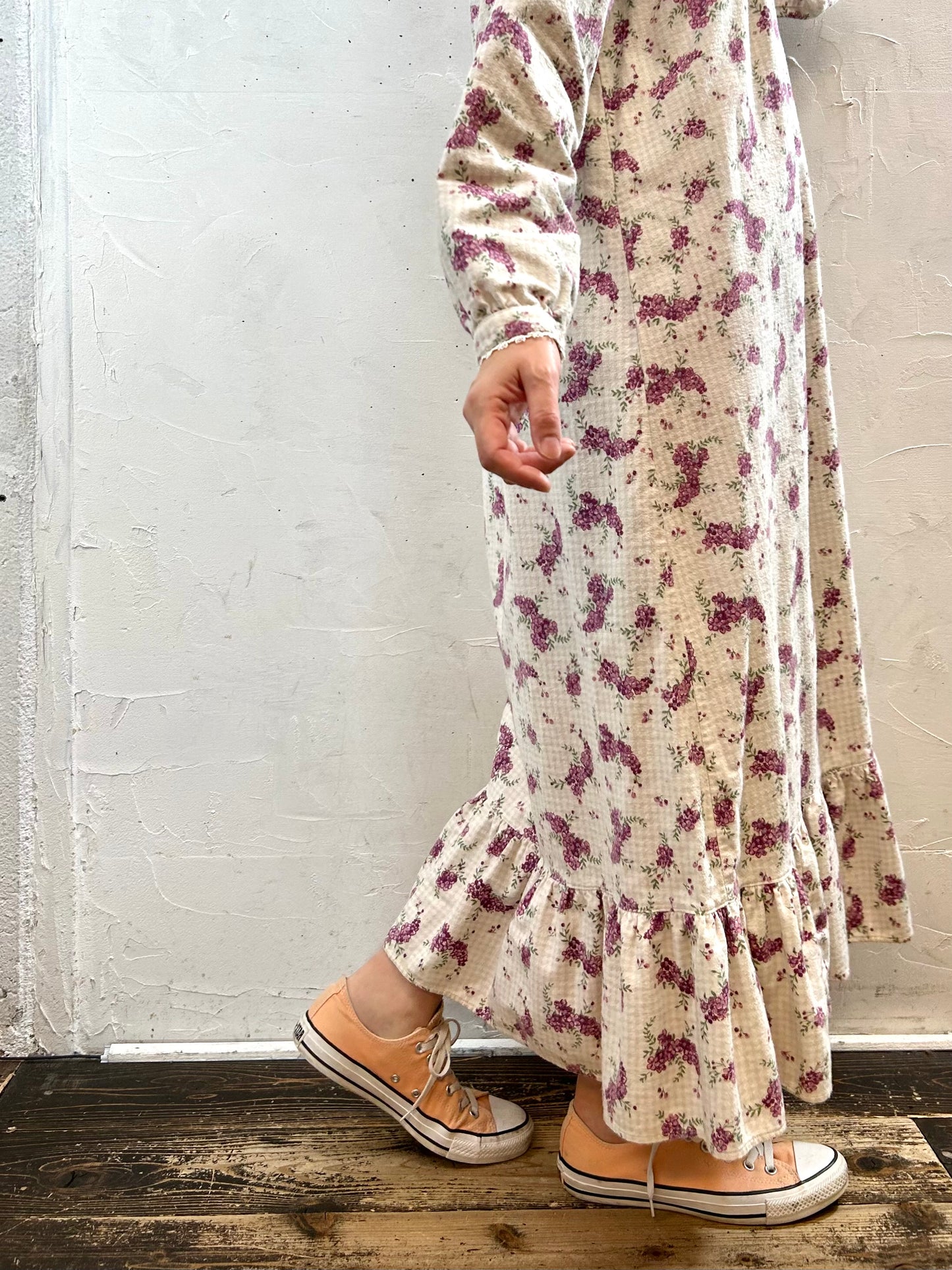 Vintage Flannel Dress  [J287469]