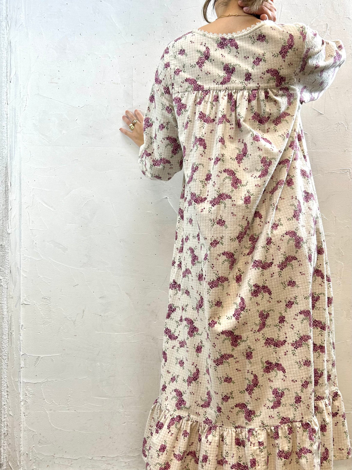 Vintage Flannel Dress  [J287469]