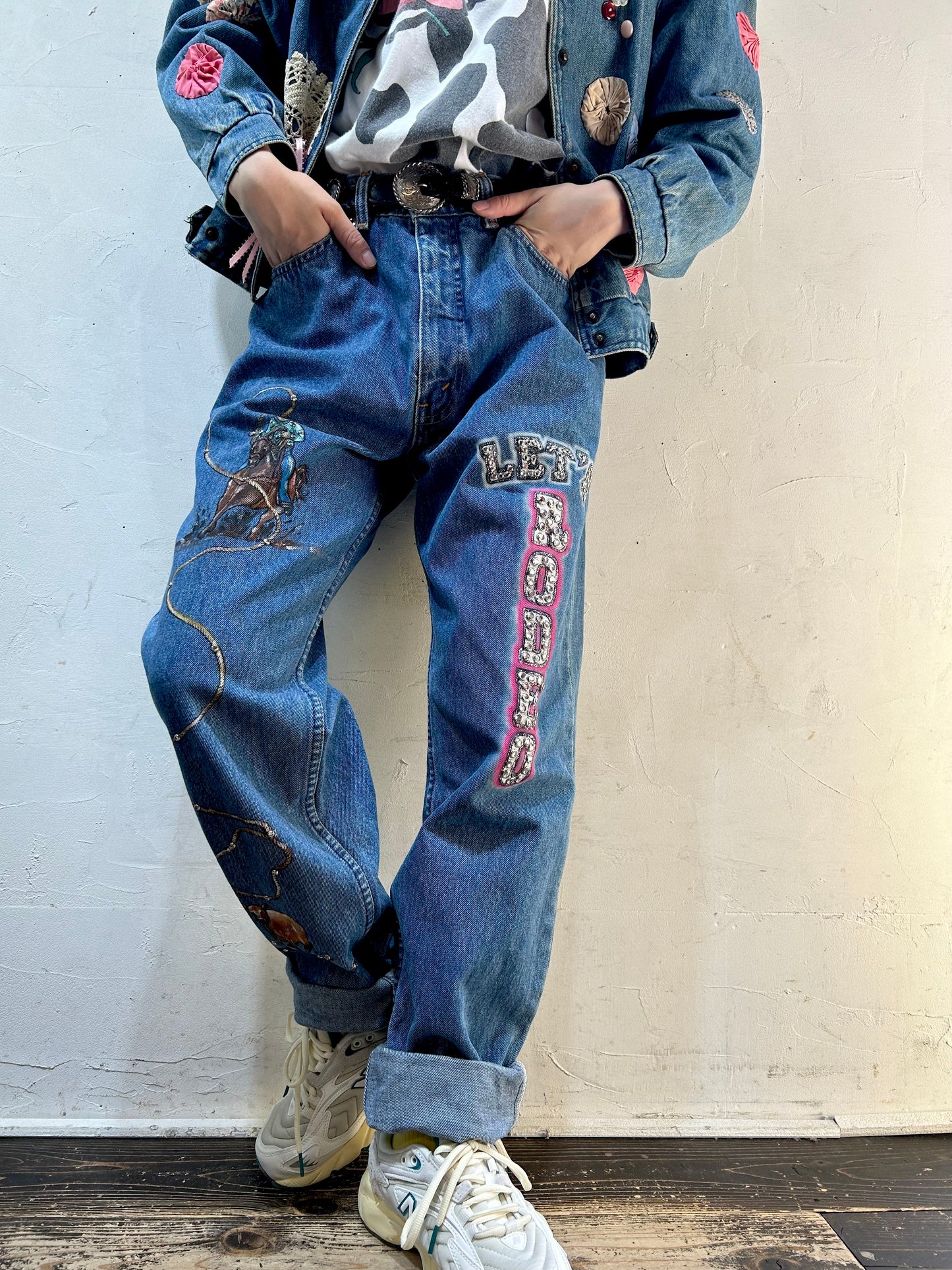 Vintage Hand Painted Pants 〜Levi′s〜 [I25067]