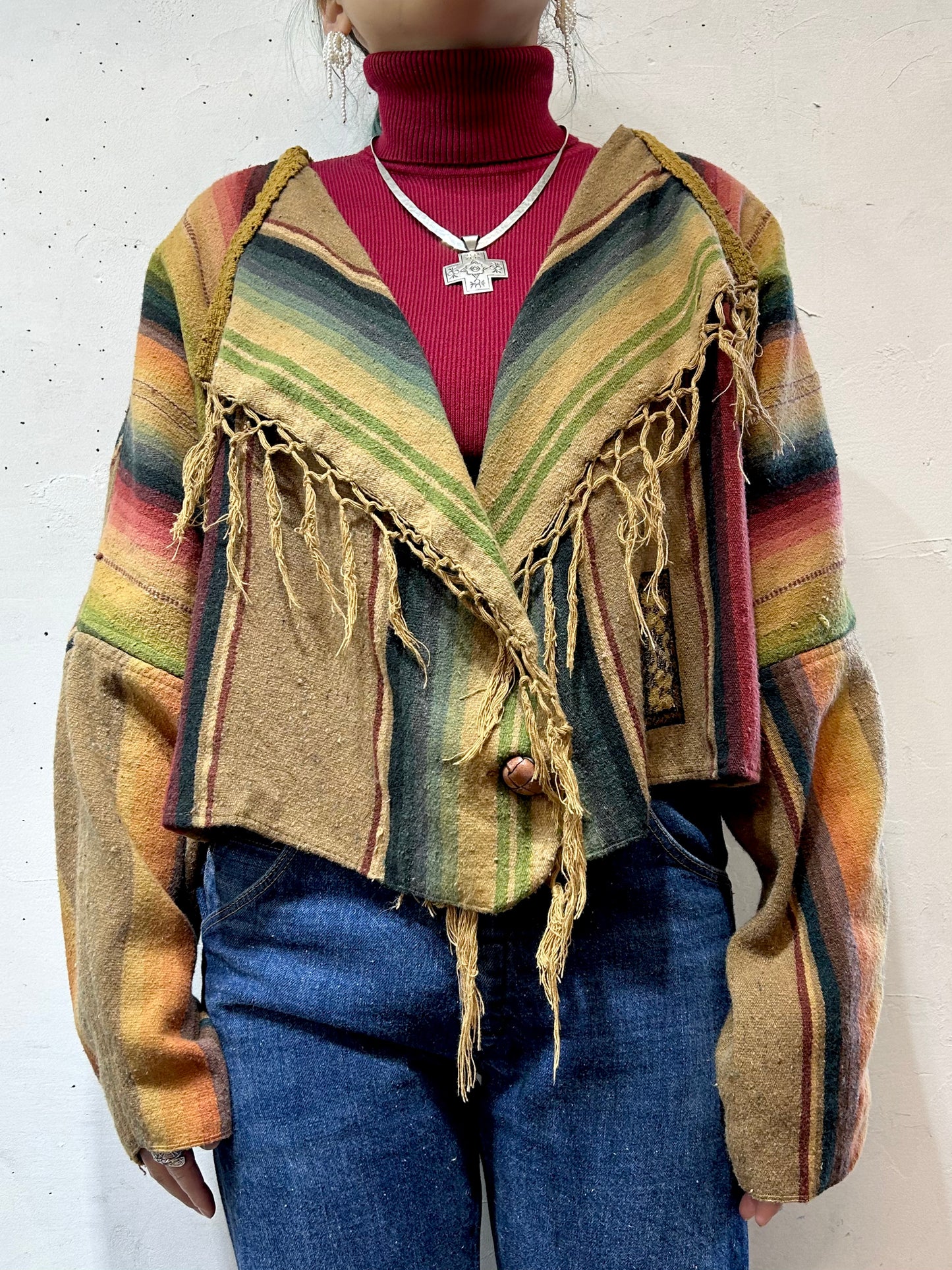 Vintage Fringe Chimayo Jacket [L25849]